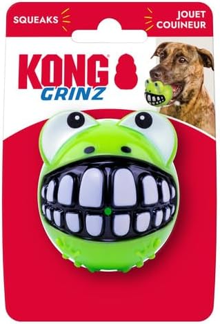 KONG Grinz Frog Dog Toy – Medium Green - Image 5