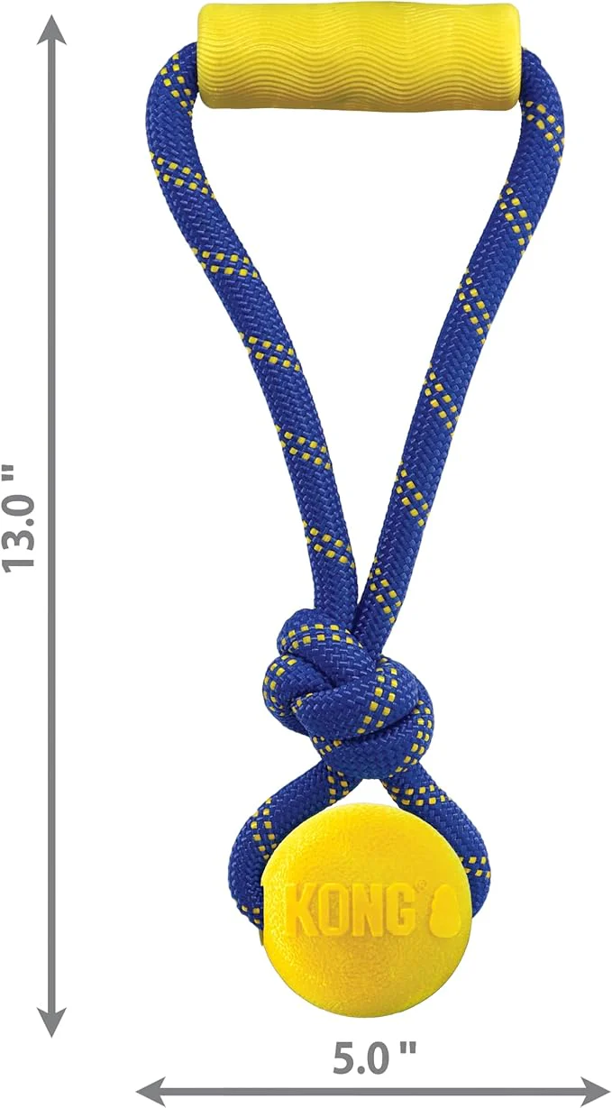 KONG Jaxx Brights Tug w/Ball - Image 3