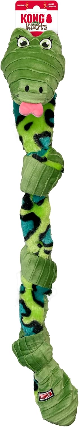 KONG Knots Assorted Snake – 24" Interactive Dog Toy - Image 2