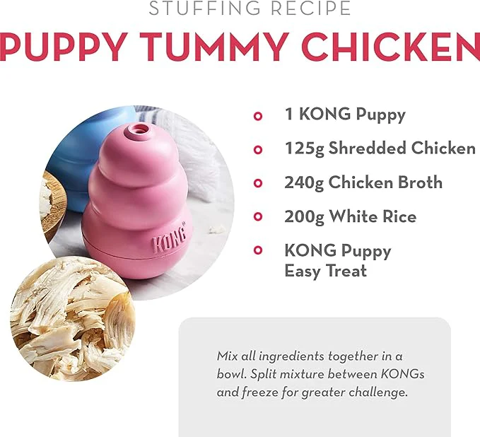 KONG Puppy Easy Treat - Easy-to-Use Pet Treat for Dog Toys - Puppy Supplies to Extend Playtime - Dog Snack Aids Weight Management - Long-Lasting Snack with Mess-Free Nozzle - Puppy Recipe - Image 2