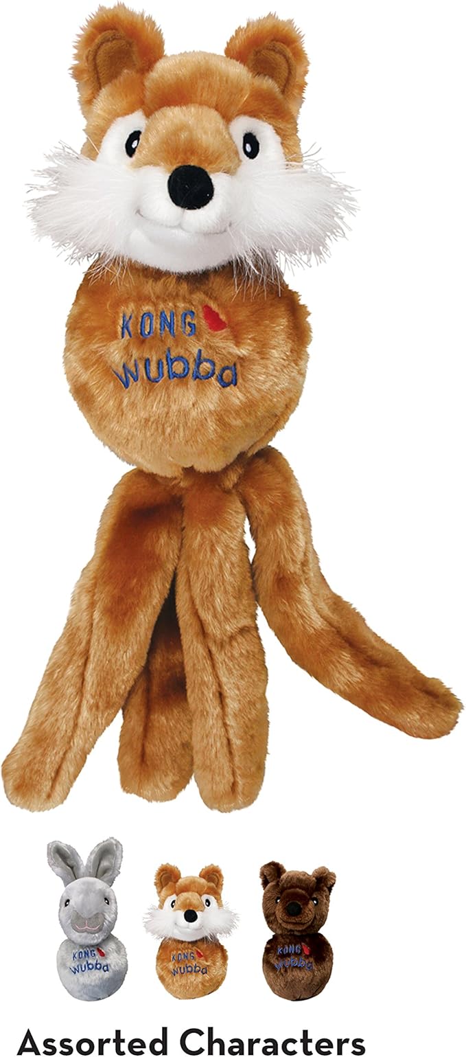 KONG - Wubba Friends - Squeaky Fetch Dog Toy - Image 4