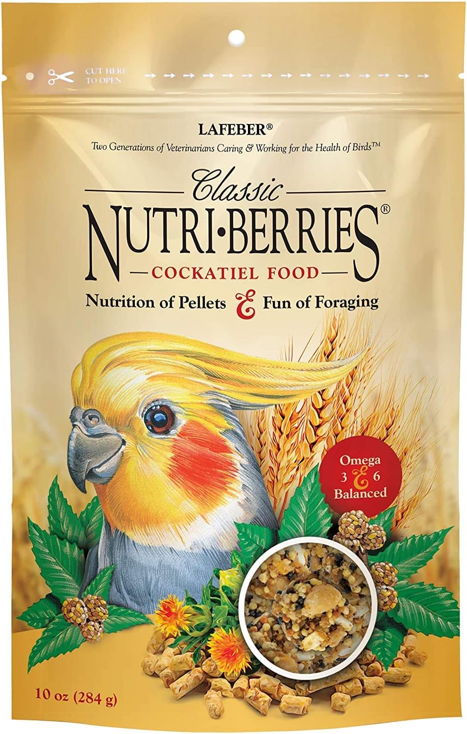 LAFEBER'S Classic Nutri-Berries Pet Bird Food, Made with Non-GMO and Human-Grade Ingredients, 10 oz - Image 7