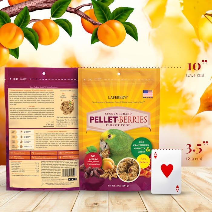 LAFEBER'S Pellet-Berries Pet Bird Food, Made with Non-GMO and Human-Grade Ingredients, for Parrots - Image 2