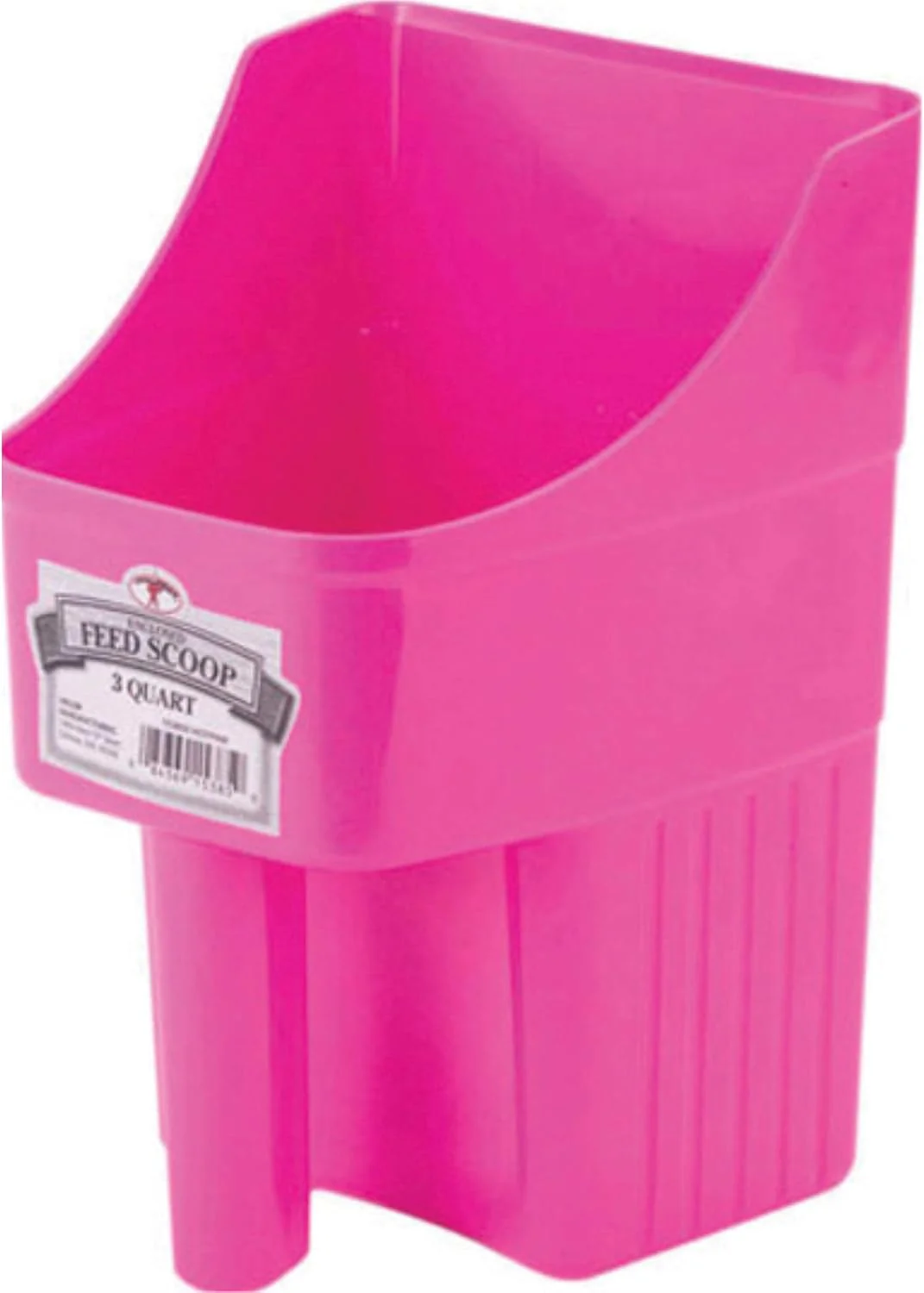 Little Giant® Plastic Enclosed Feed Scoop | Heavy Duty Durable Stackable Feed Scoop with Measure Marks | 3 Quart | Ranchers, Homesteaders and Livestock Farmers | - Image 4