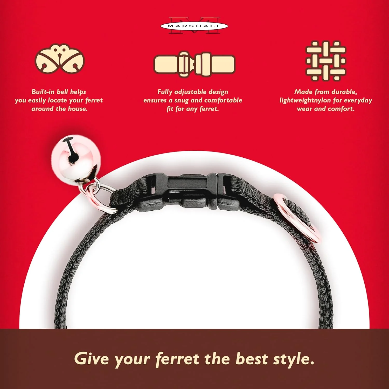 Marshall Pet Products Bell Collar - Image 4
