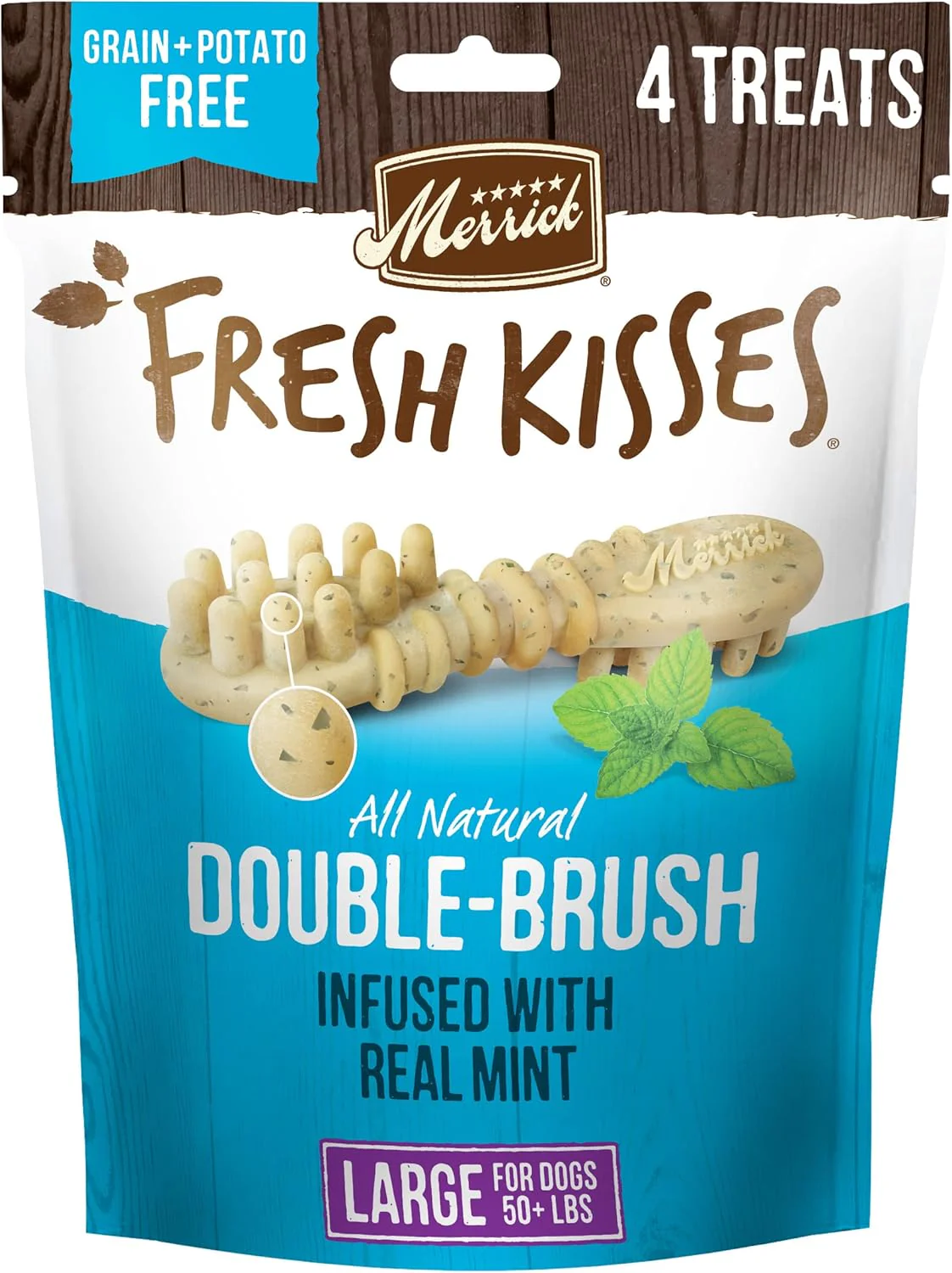 Merrick Fresh Kisses Mint Dental Treat Large Dog - Image 12