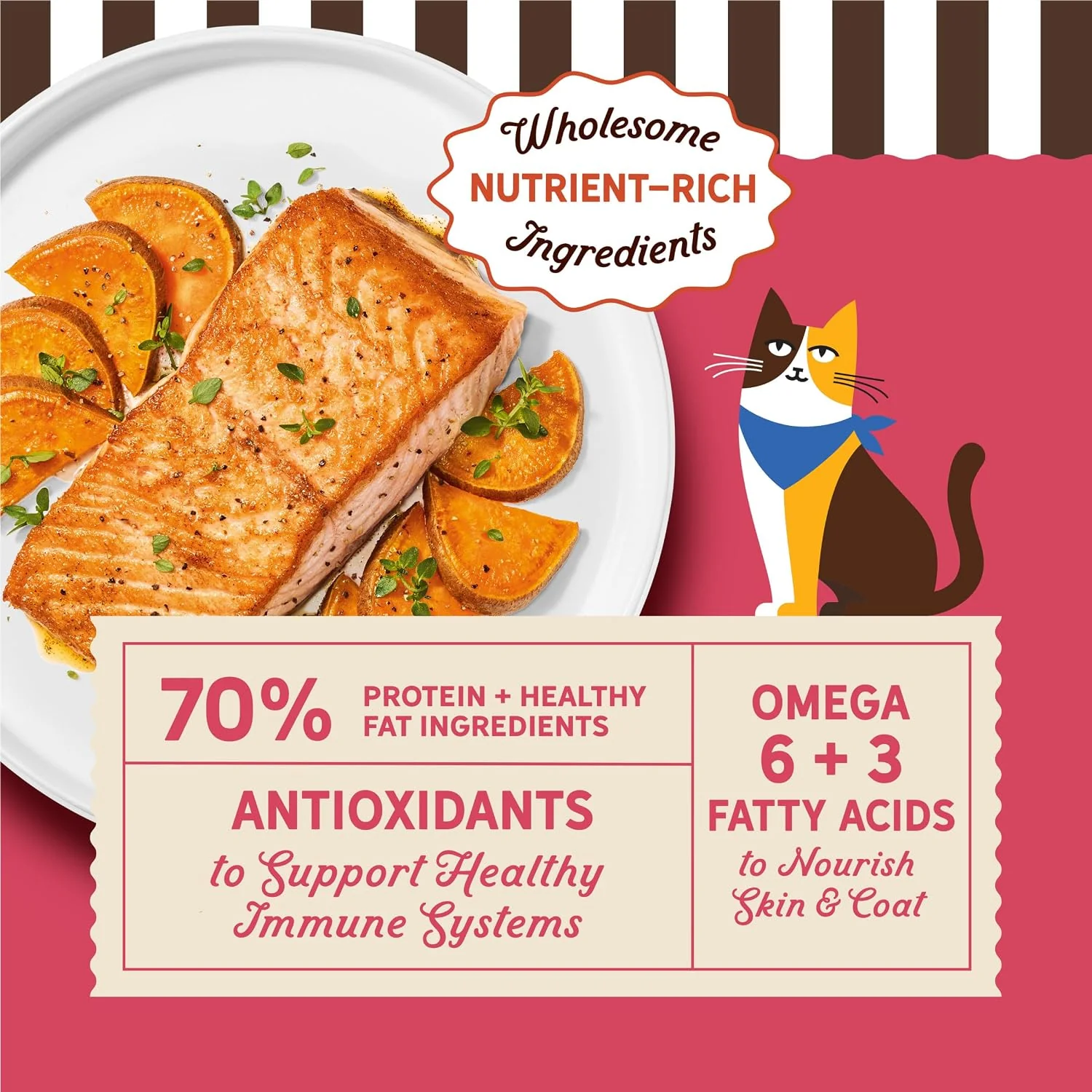 Merrick Purrfect Bistro Cat Real Salmon And Sweet Potato Recipe - Image 3