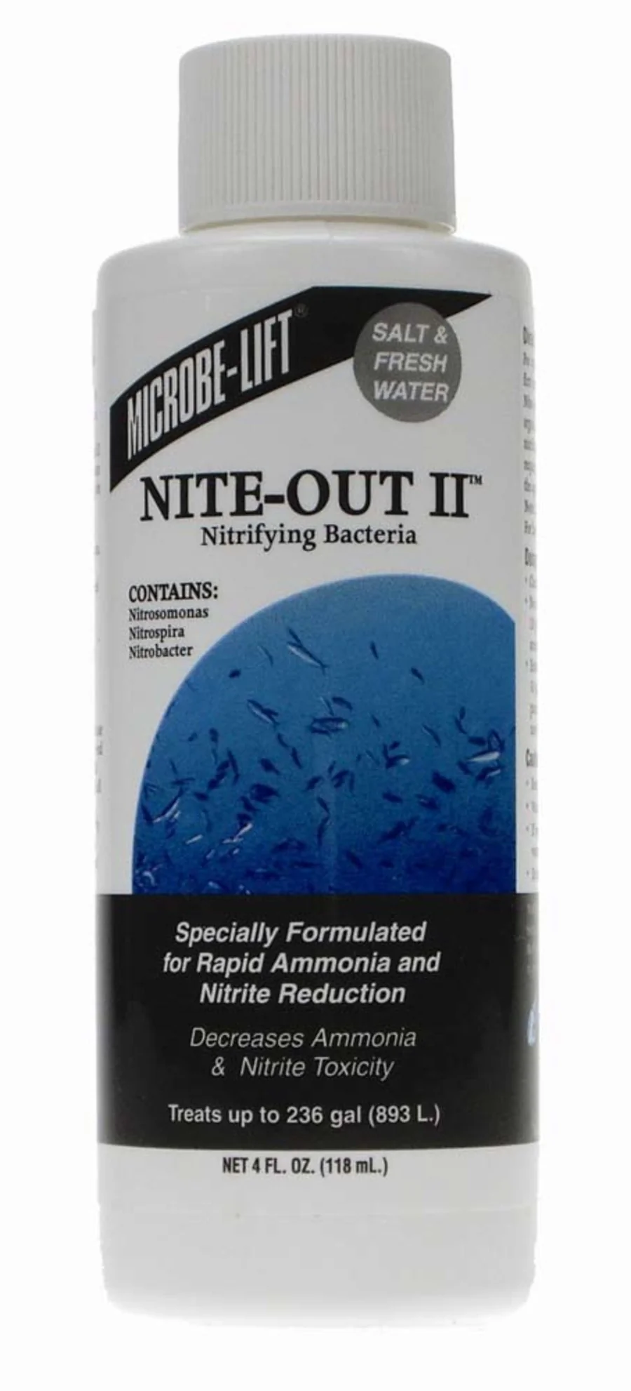 MICROBE-LIFT NITEH04 Nite-Out II Aquarium and Fish Tank Cleaner for Rapid Ammonia and Nitrite Reduction, Freshwater and Saltwater - Image 7
