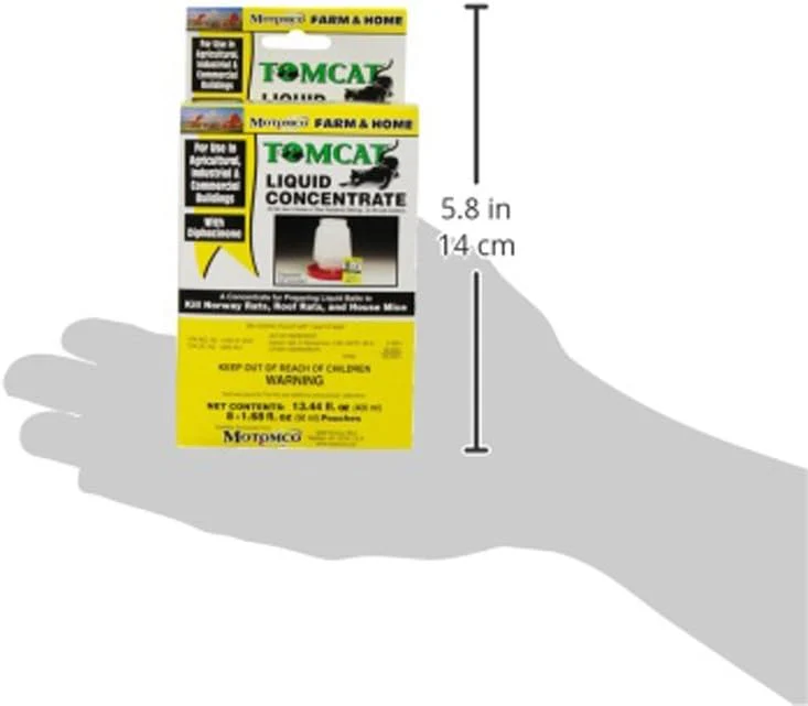 MOTOMCO Tomcat Mouse and Rat Liquid Concentrated Bait, 1.68-Ounce, (8 Pack) - Image 3