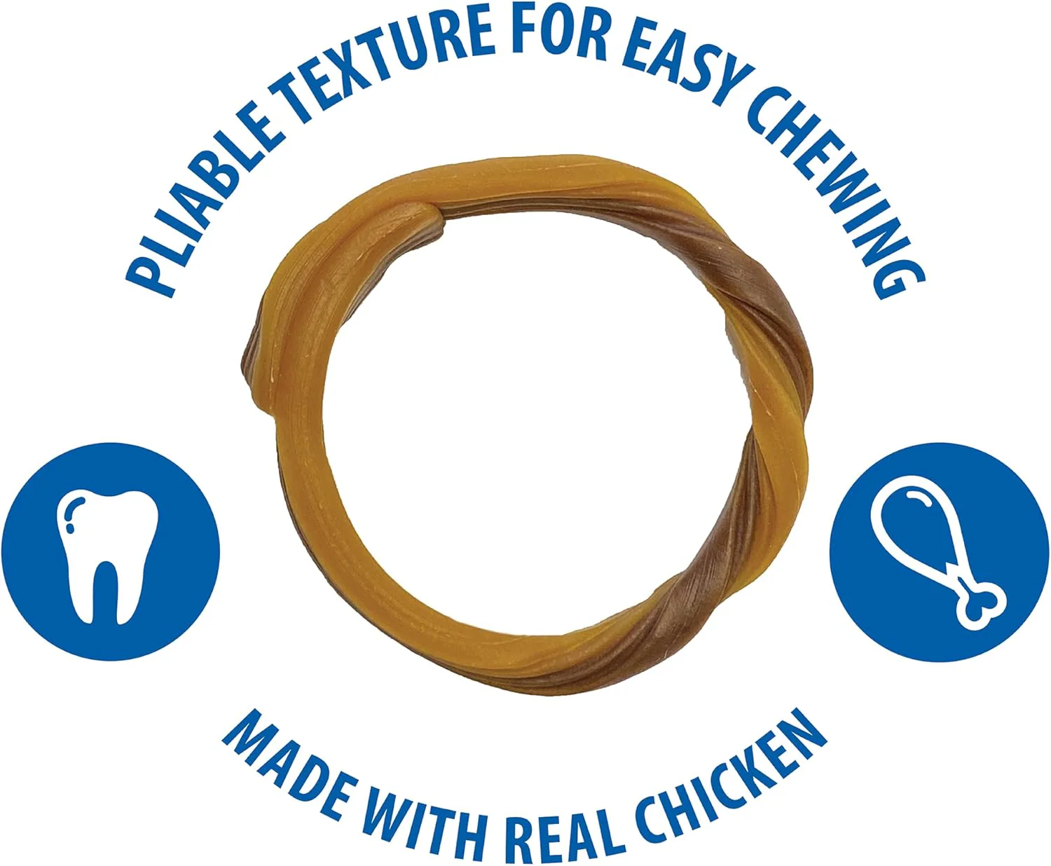 N-Bone Senior Dental Rings Chicken Flavor Dog Treats, 7 Count 9.8-oz Bag - Image 4