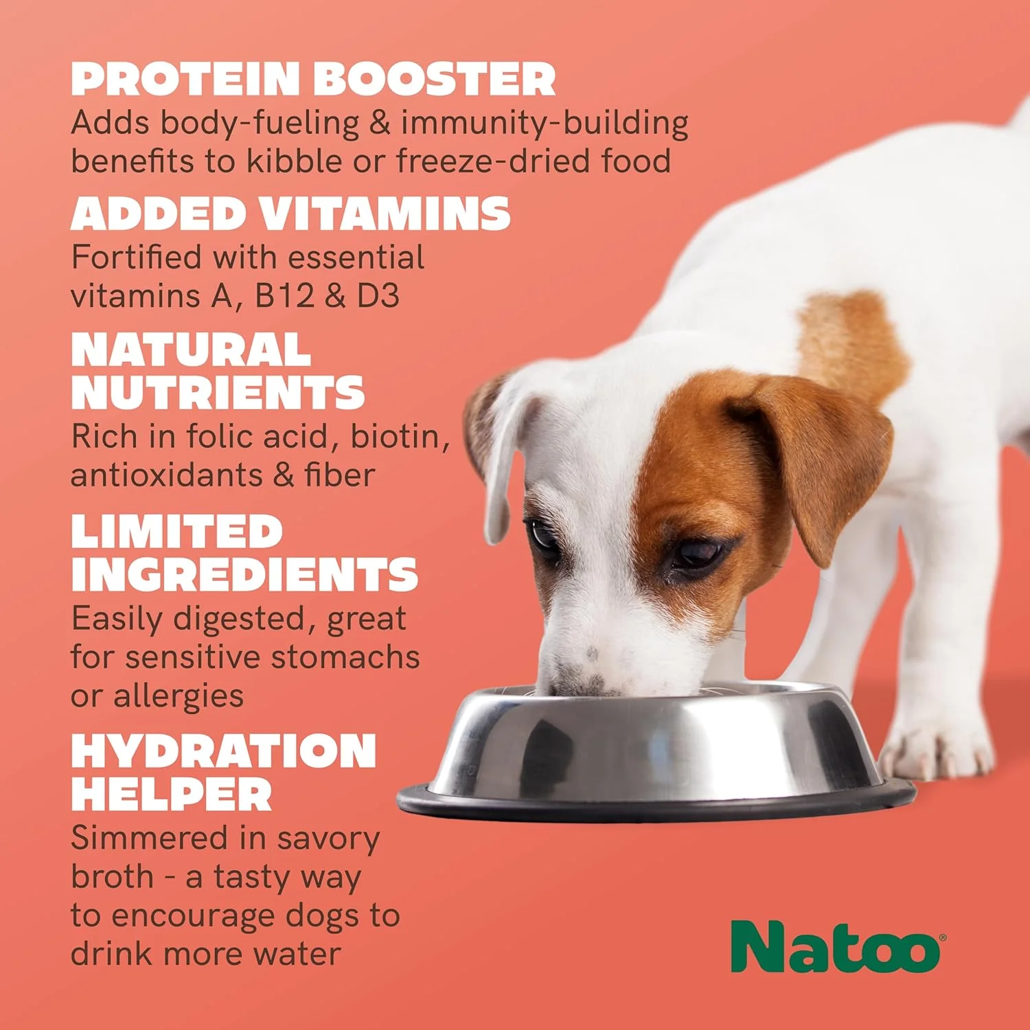 NATOO Dog Food Topper for Picky Eaters & Dog Treat (Salmon with Brown Rice), Dog Toppers for Dry Food, Wet Meal Toppers for Dogs & Puppies, Limited Ingredient Dog Food, 3 oz (Case of 20) - Image 3