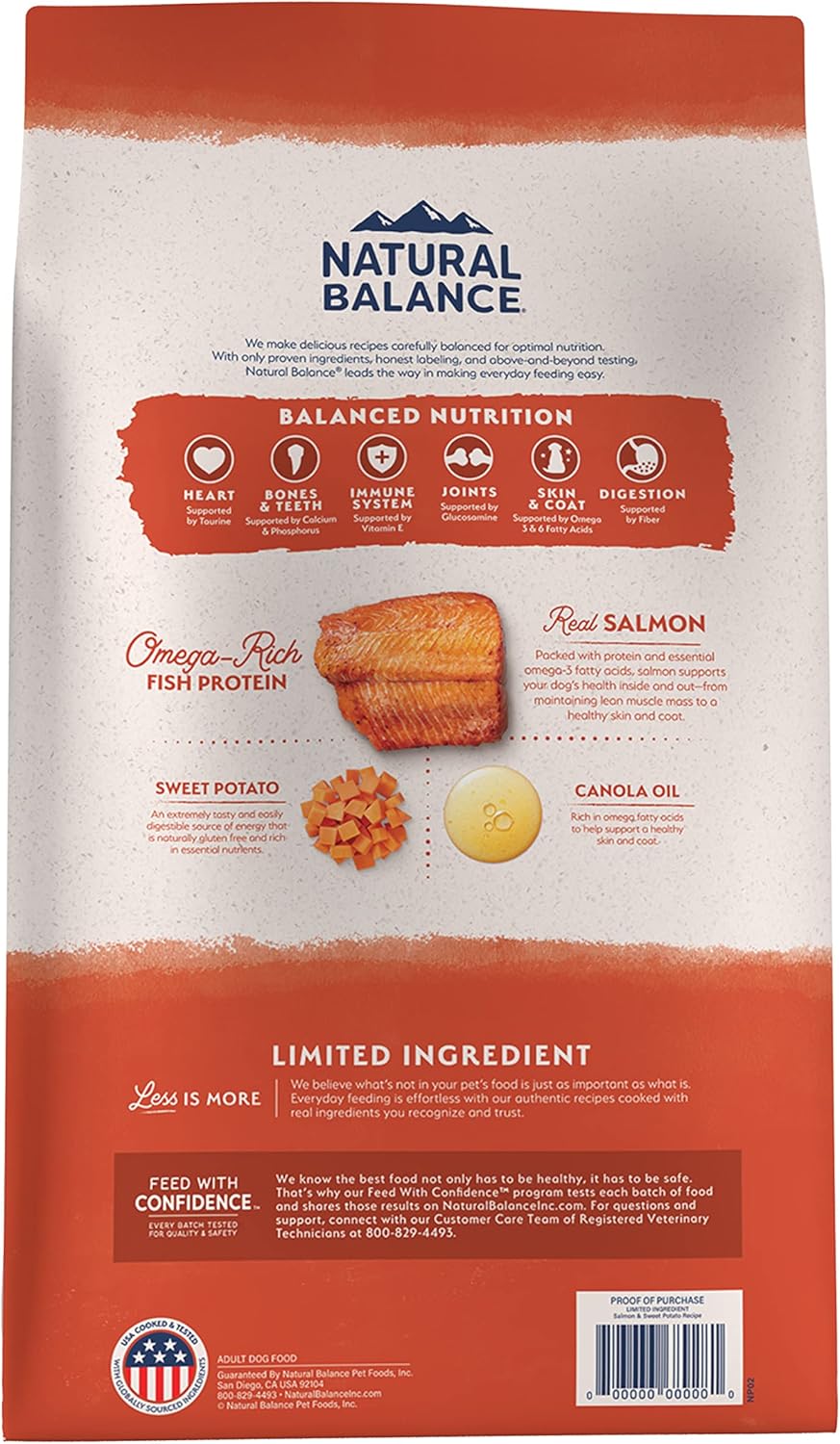 Natural Balance Limited Ingredient Adult Grain-Free Dry Dog Food, Salmon & Sweet Potato Recipe, 24 Pound (Pack of 1) - Image 2