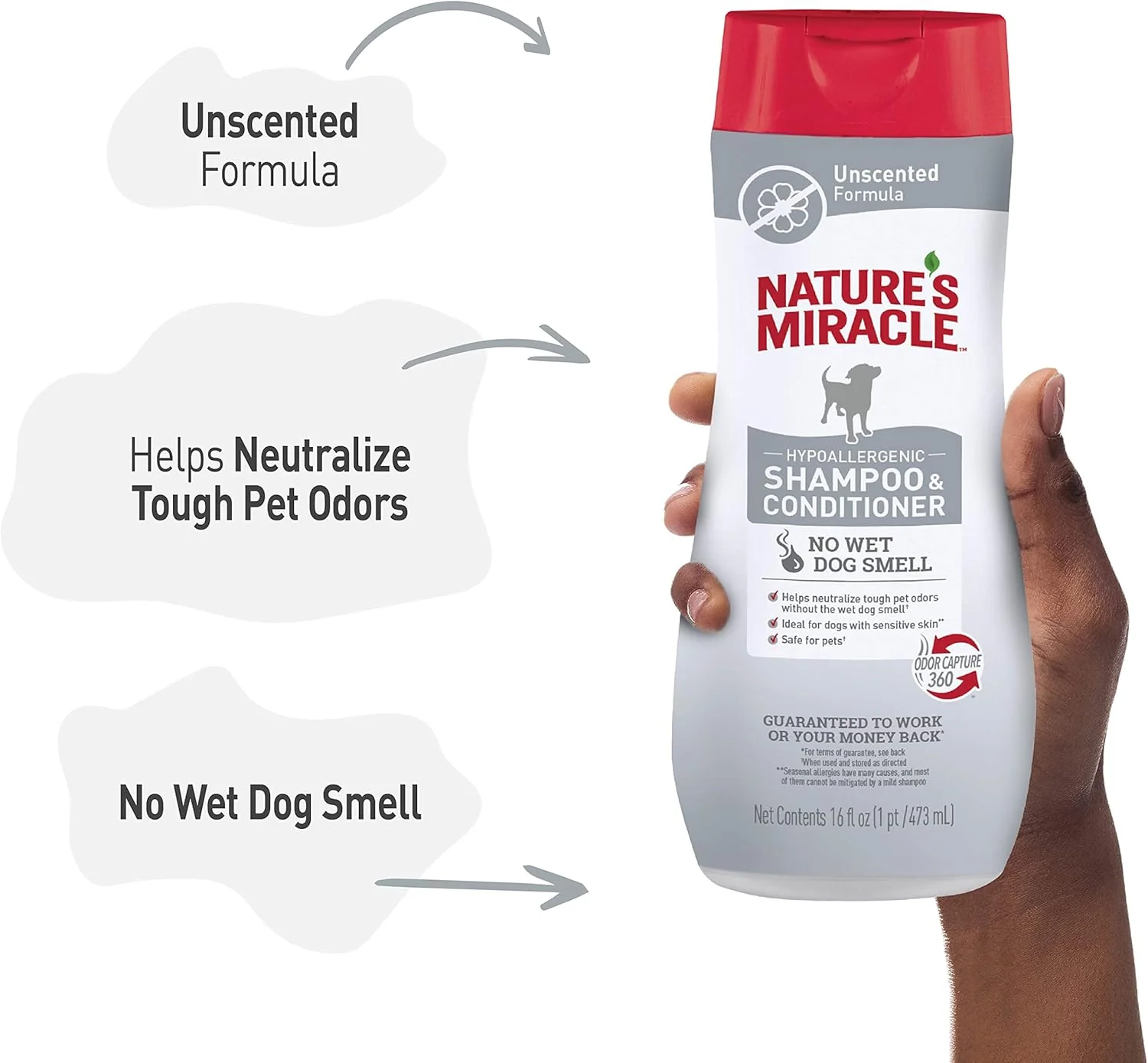 Nature’s Miracle Hypoallergenic Shampoo & Conditioner for Dogs, 16 Oz, Unscented - Image 6