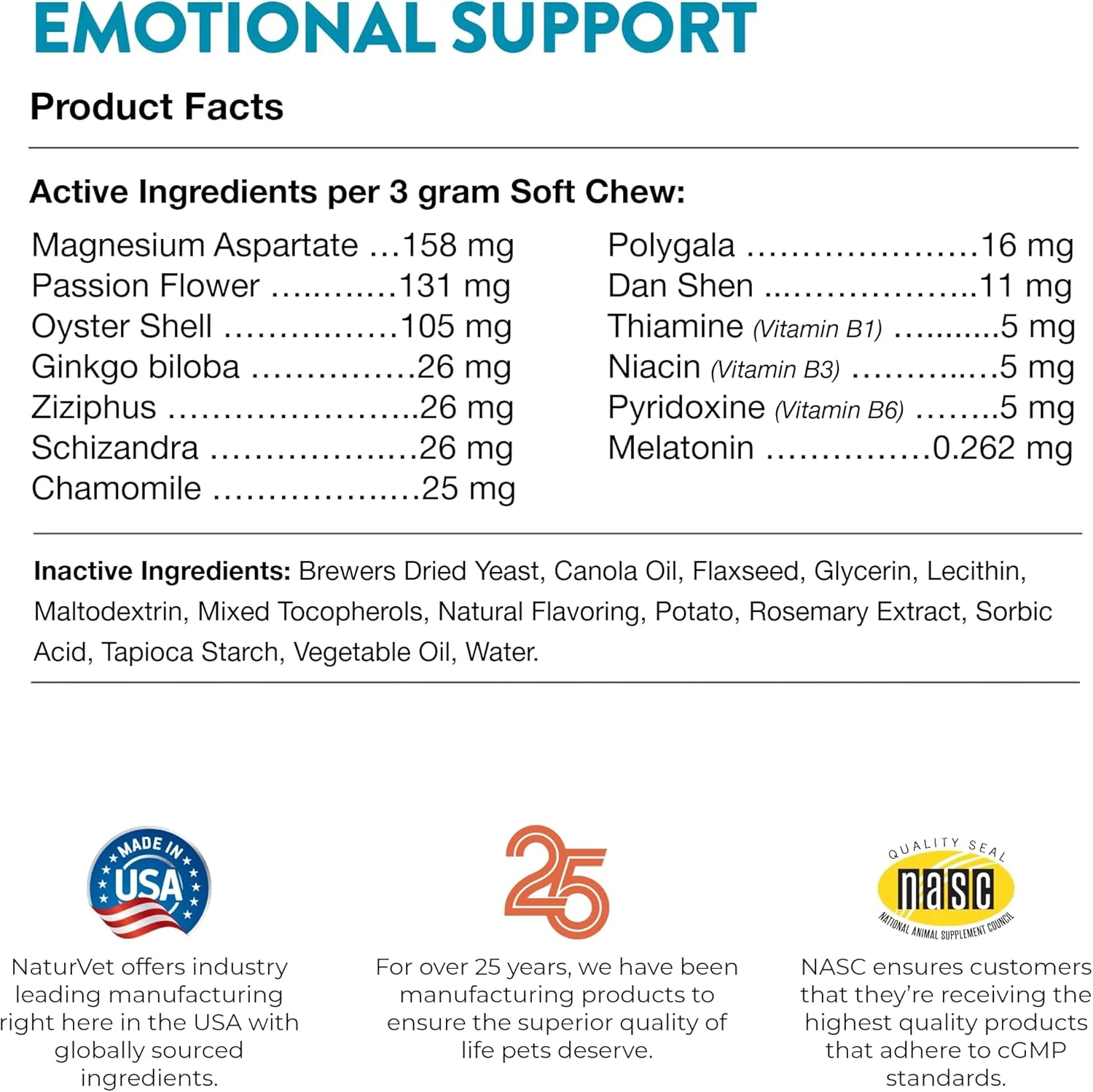 NaturVet Emotional Support Daily Calming Aid Dog Supplement - Helps Promote 24/7 Normal, Calm Behavior - for Dog Stress, Nervousness, Separation, Unwanted Behavior - 120ct Soft Chews - Image 5