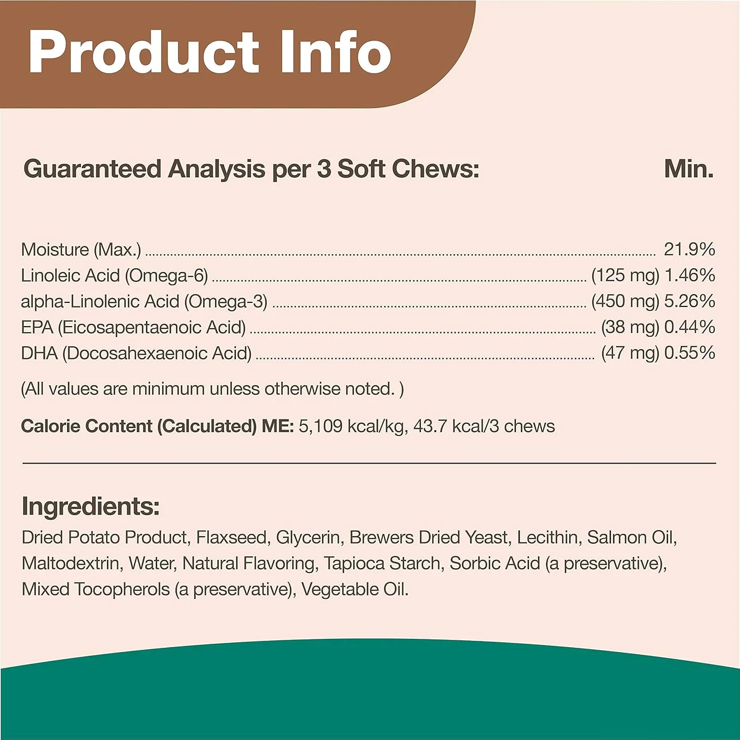 NaturVet – Omega-Gold Plus Salmon Oil | Supports Healthy Skin & Glossy Coat | Enhanced with DHA, EPA, Omega-3 & Omega-6 | for Dogs & Cats | 90 Soft Chews - Image 4