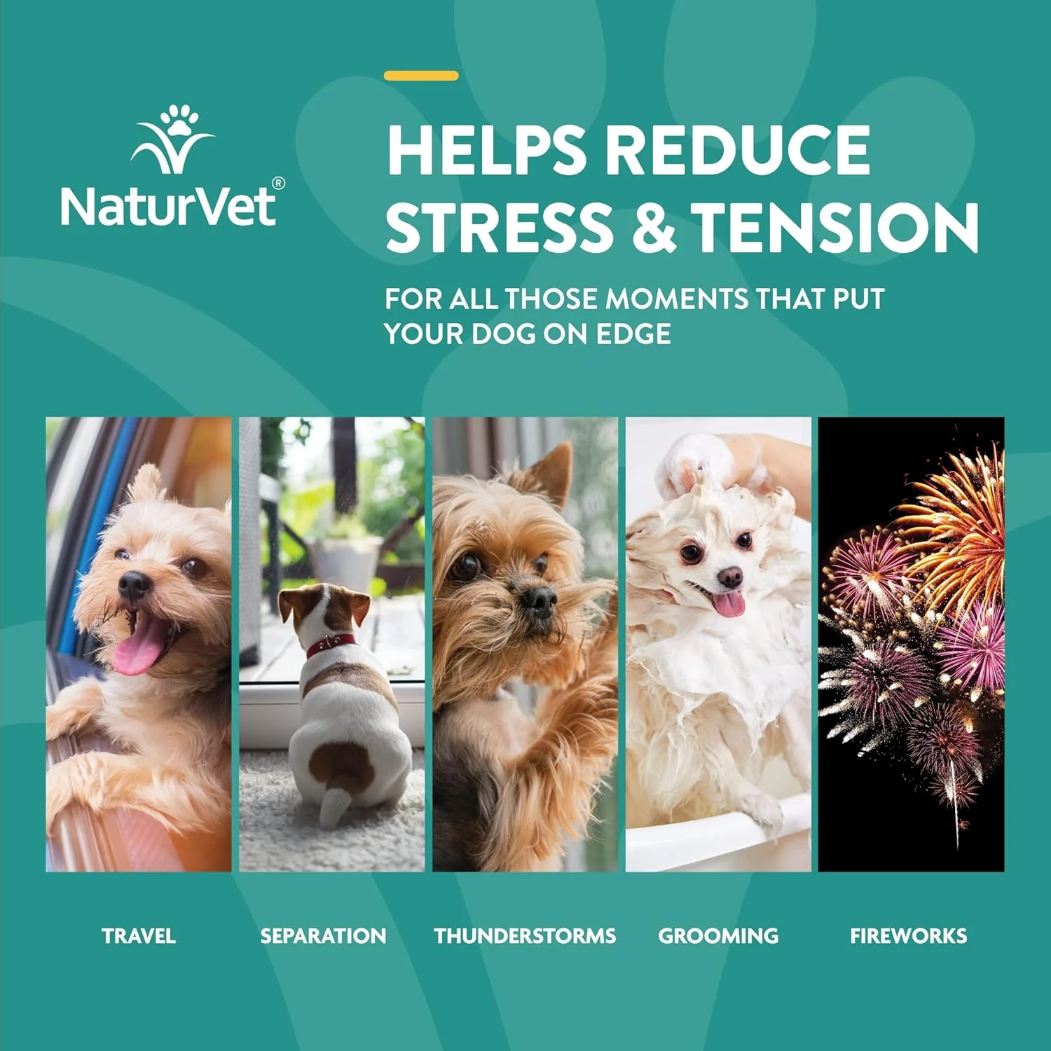 NaturVet Quiet Moments Plus Hemp Calming Aid Soft Chews for Dogs, 60 CT - Image 2
