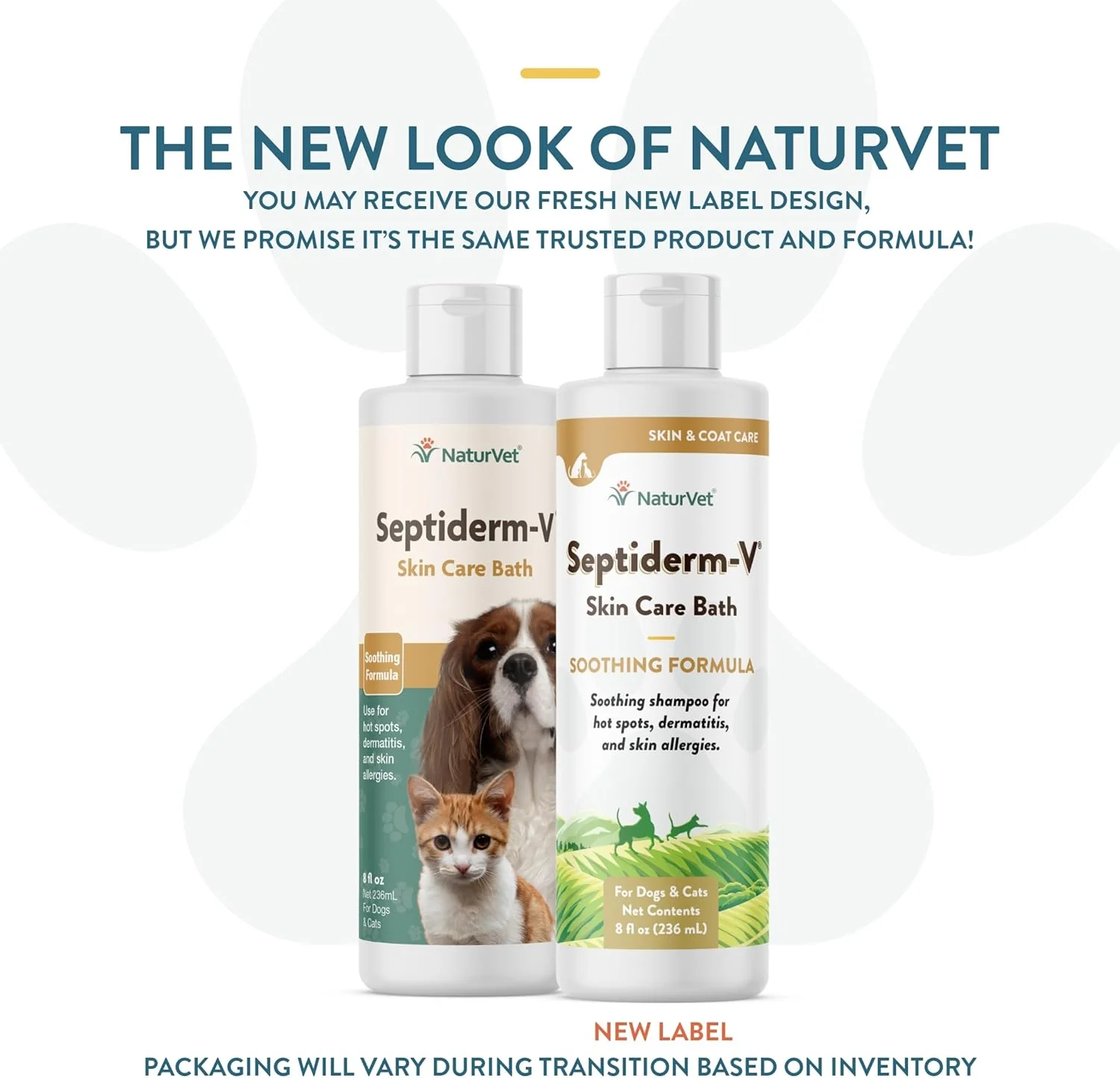 NaturVet Septiderm-V Skin Care Bath Wash for Dogs & Cats – Pet Health Supplement for Dermatitis, Dog Skin Allergies, Itching, Hot Spots – Pet Shampoo - Image 2