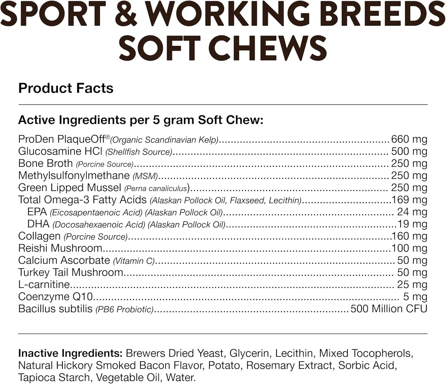 NaturVet Sport Breed Supplement- for Joint Support, Digestion, Skin, Coat Care- Dog Multivitamins with Minerals, Omegas, PlaqueOff- Wheat-Free Vitamins for Dogs- Sport and Working Breed- 50 Soft Chews - Image 5