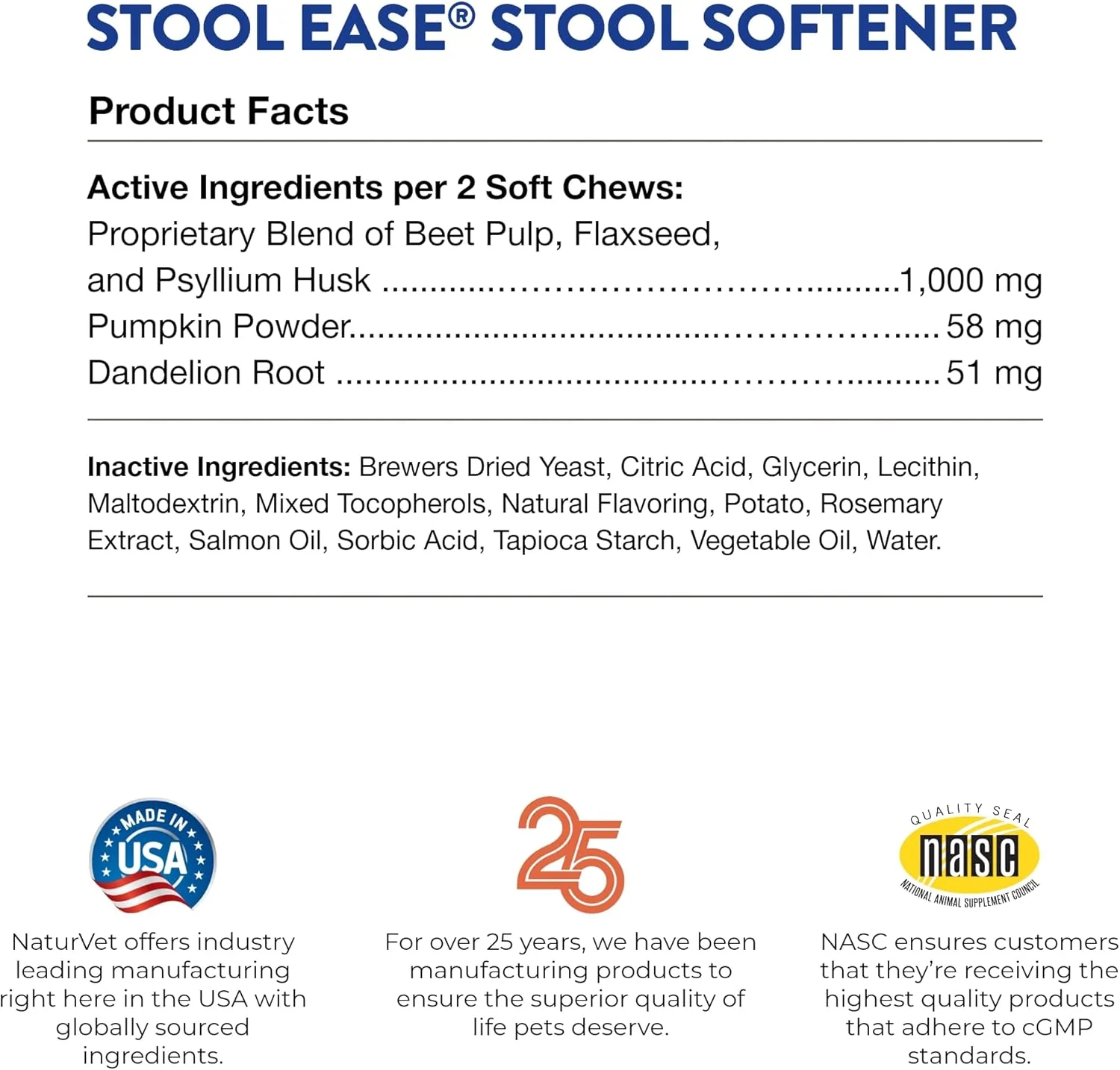 NaturVet – Stool Ease for Dogs – 40 Soft Chews – Helps Maintain Regular Bowel Movements – Enhanced with Sugar Beet Pulp, Flaxseed & Psyllium Husk – 40 Day Supply - Image 5