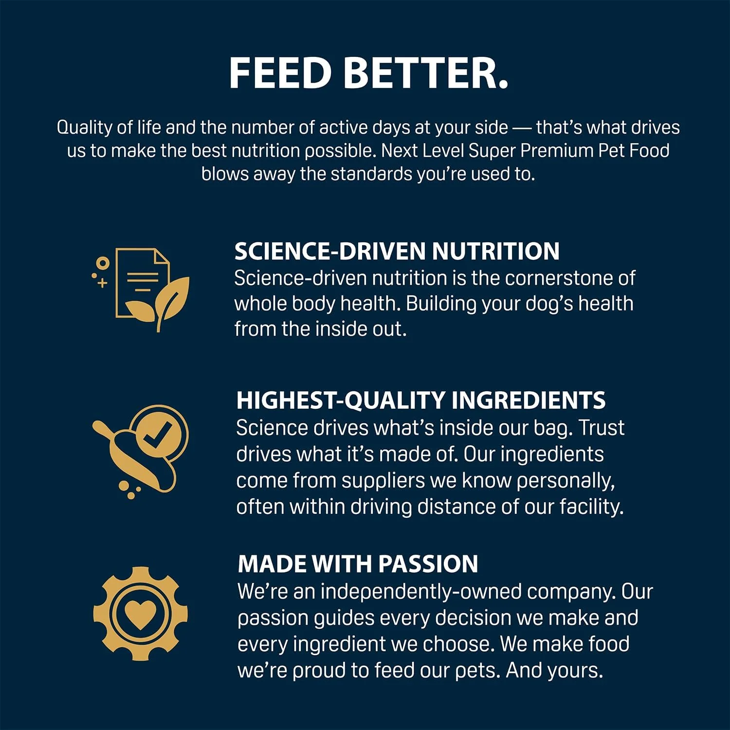 Next Level Super Premium Dog Food – Performance Plus™ – Dry Kibble for Active Adult Dogs – 26% Protein, Beef, Pork, Fish, Chicken & Gluten Free Grains – Glucosamine & Chondroitin for Joint Health 40 lb - Image 5