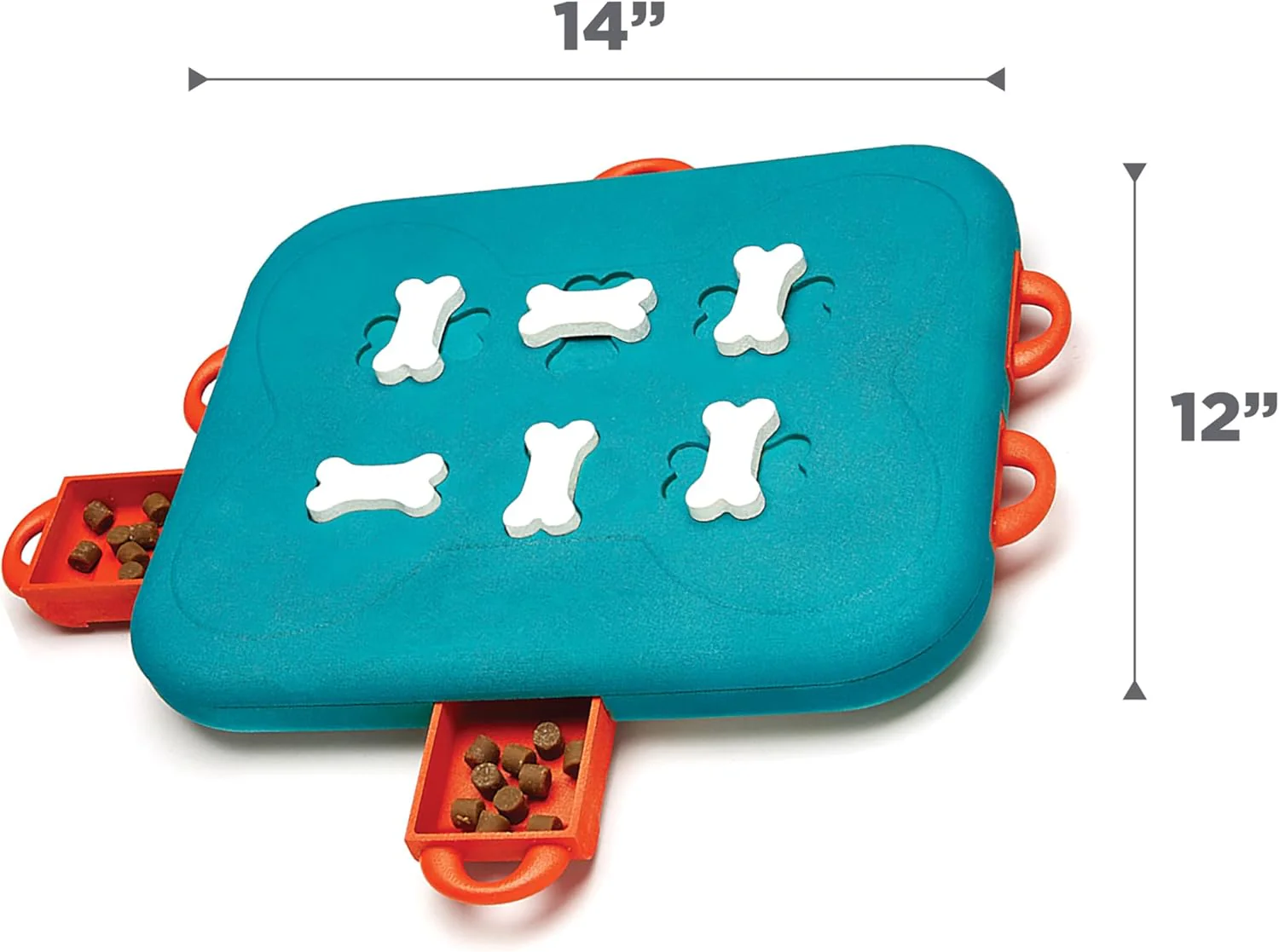 Nina Ottosson Dog Casino Treat Puzzle Enrichment Toy, Level 3 Advanced, Turquoise - Image 7