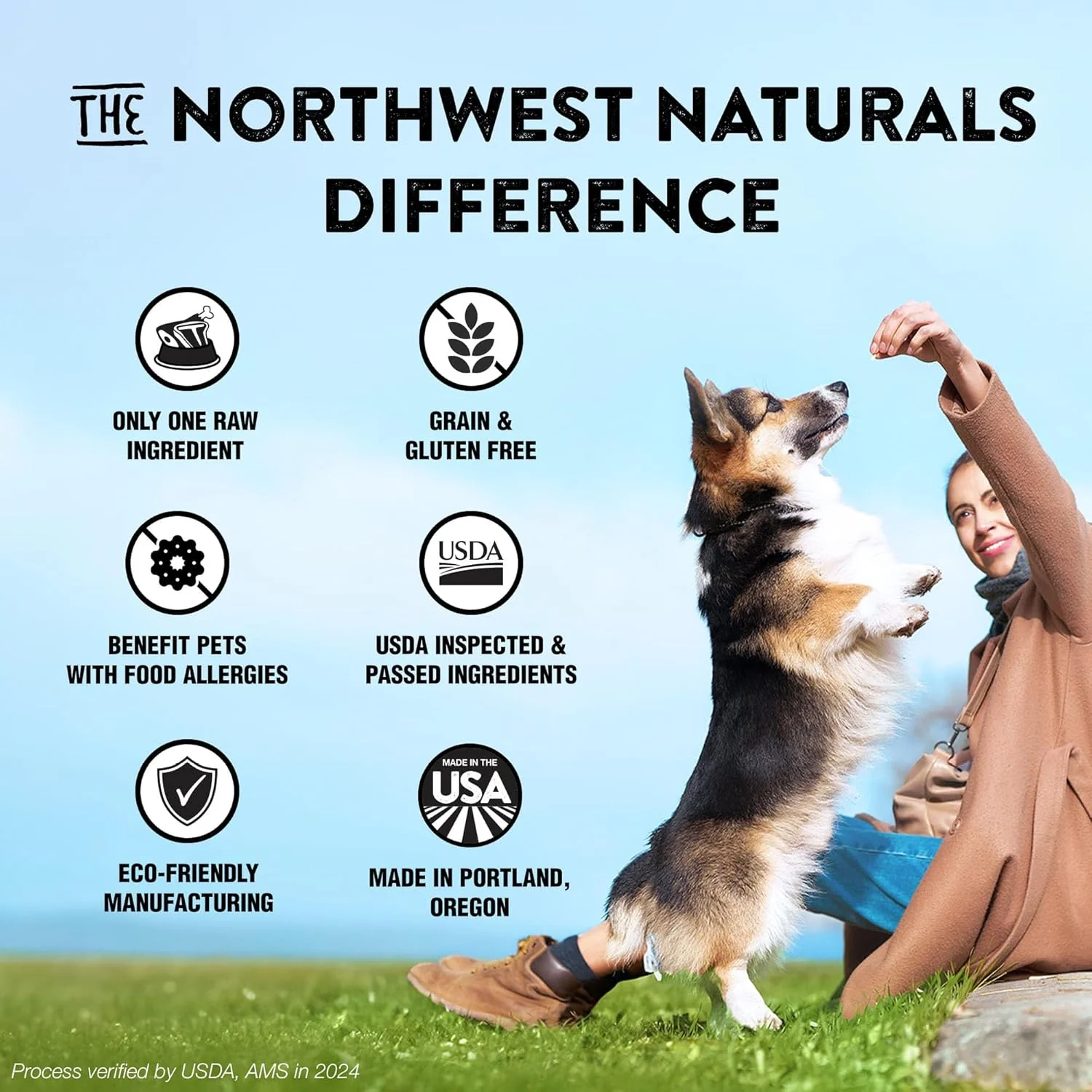 Northwest Naturals Raw Rewards Freeze-Dried Shrimp Treats for Dogs and Cats - Bite-Sized Pieces - Healthy, 1 Ingredient, Human Grade Pet Food, All Natural, Proudly Made in USA, 1 Oz - Image 6