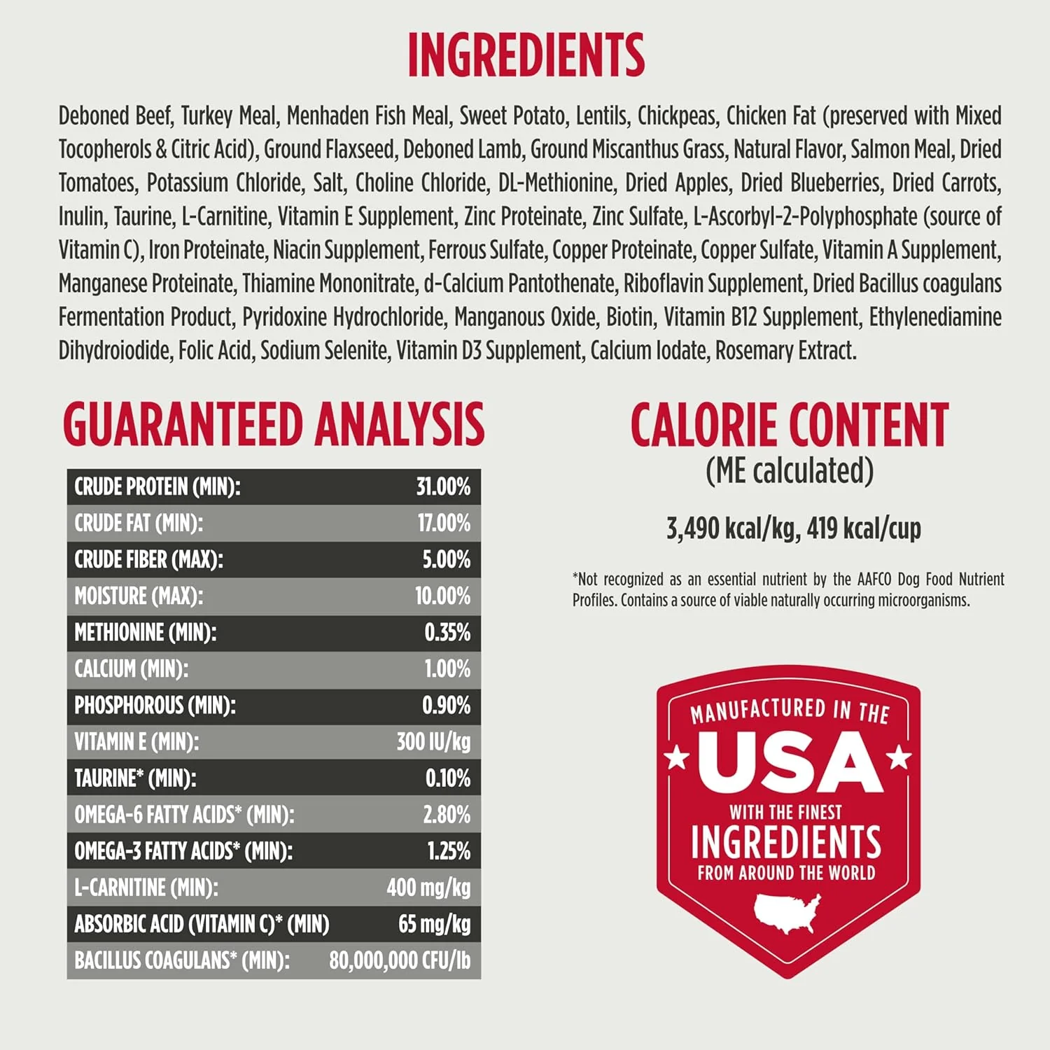 Nulo Freestyle High Protein Small Breed Beef & Sweet Potato Recipe Natural Dry Kibble Dog Food - Image 3
