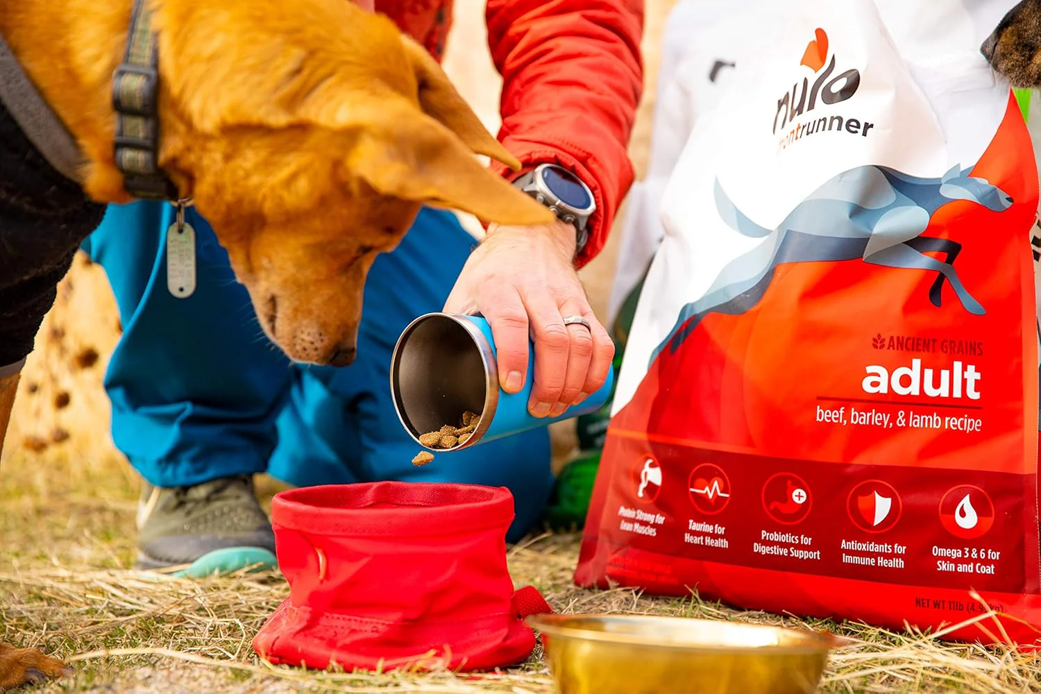 Nulo Frontrunner Dry Dog Food for Adult Dogs - Grain Inclusive Recipe with Turkey, Trout, & Spelt - All Natural with High Taurine Levels - Animal Protein for Lean Strong Muscles, Orange - Image 3