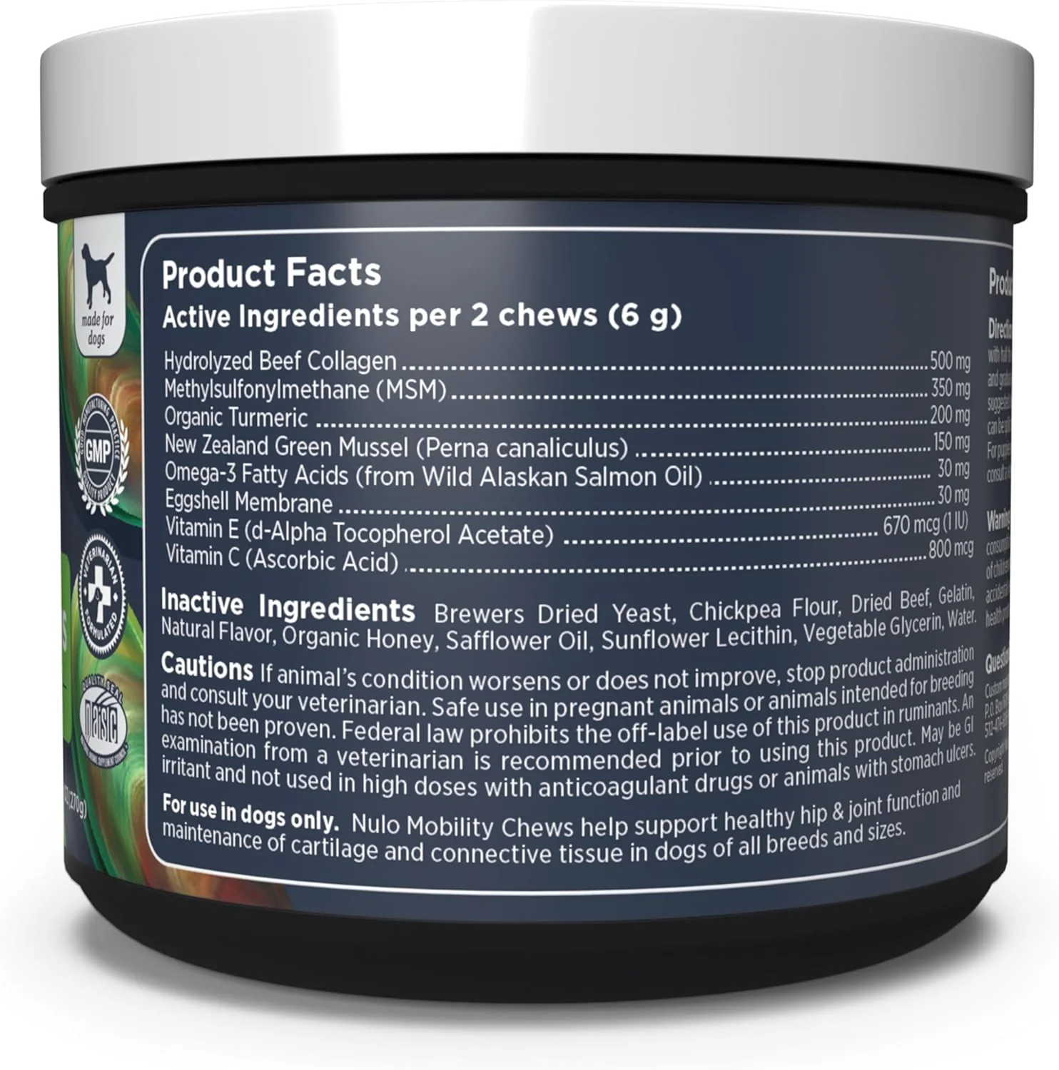 Nulo Functional Dog Joint & Mobility Support Supplement, Made with MSM, Hydrolyzed Beef Collagen and Omega-3 Fatty Acids to Help Manage Normal Joint Stiffness, 90 Soft Chews - Image 2