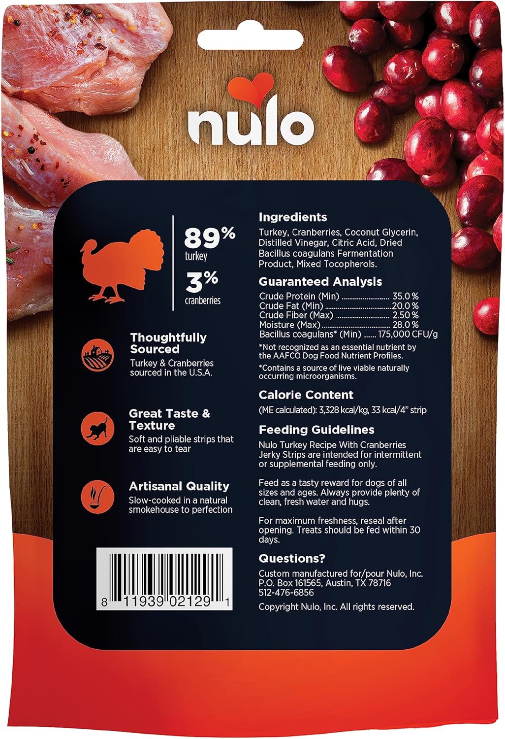 Nulo Premium Jerky Strips Dog Treats, Grain-Free High Protein Jerky Strips made with BC30 Probiotic to Support Digestive & Immune Health - Image 2