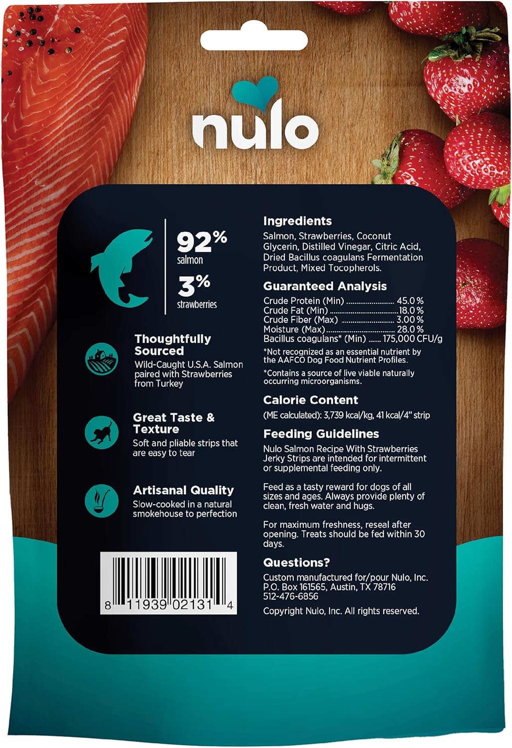 Nulo Premium Jerky Strips Dog Treats, Grain-Free High Protein Jerky Strips made with BC30 Probiotic to Support Digestive & Immune Health - Image 2