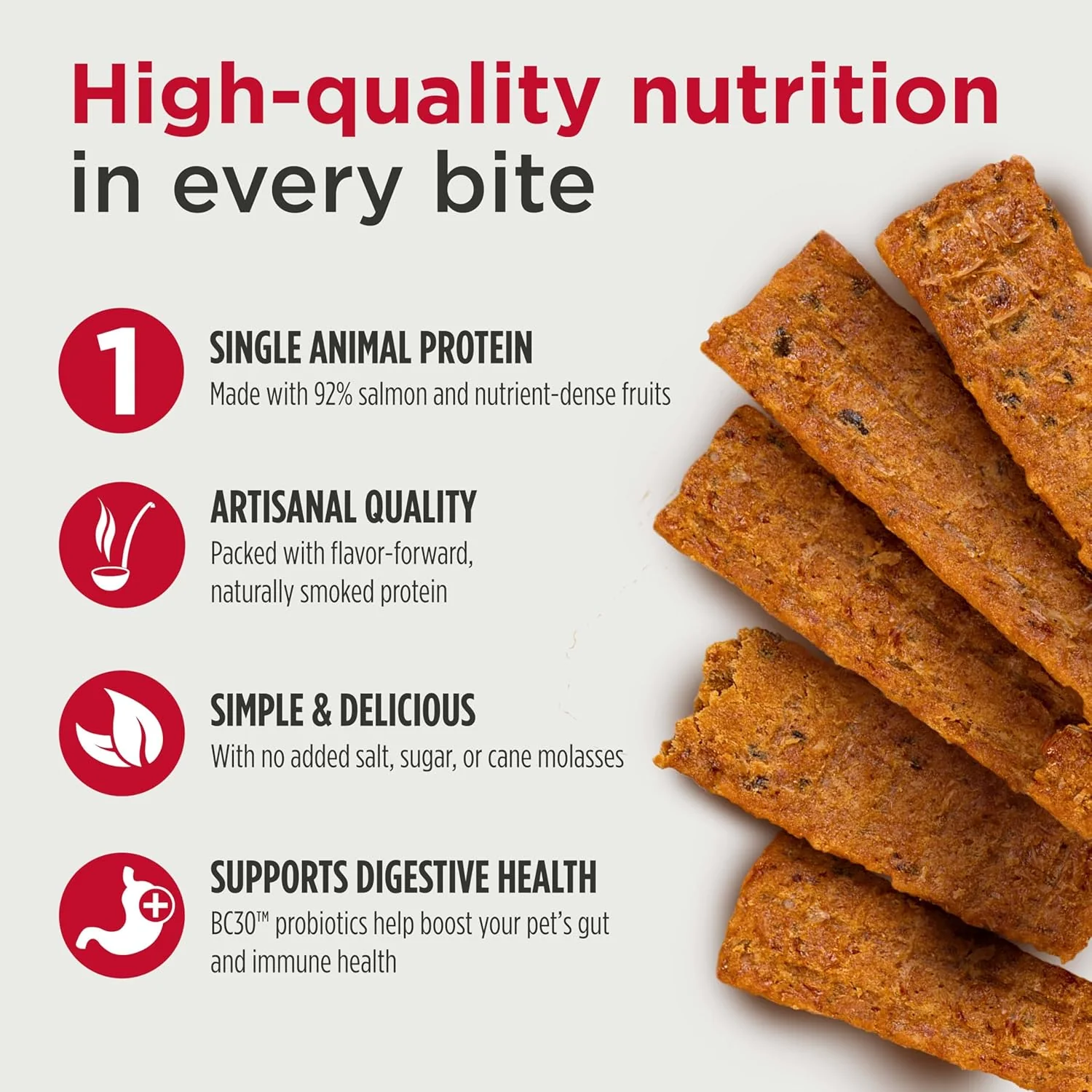 Nulo Premium Jerky Strips Dog Treats, Grain-Free High Protein Jerky Strips made with BC30 Probiotic to Support Digestive & Immune Health - Image 3
