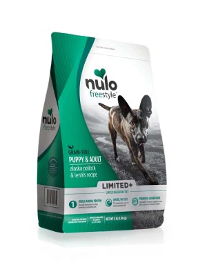 Nulo Puppy & Adult Freestyle Limited Plus Dry Dog Food: All Natural Ingredient Diet For Digestive & Immune Health - Allergy Sensitive Non Gmo Alaska Pollock & Lentils Recipe - Image 8