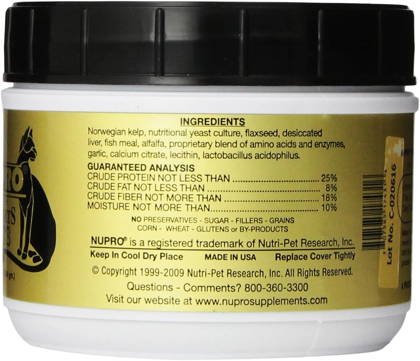 Nupro Health Nuggets for Cats (1lb jar) - Image 2