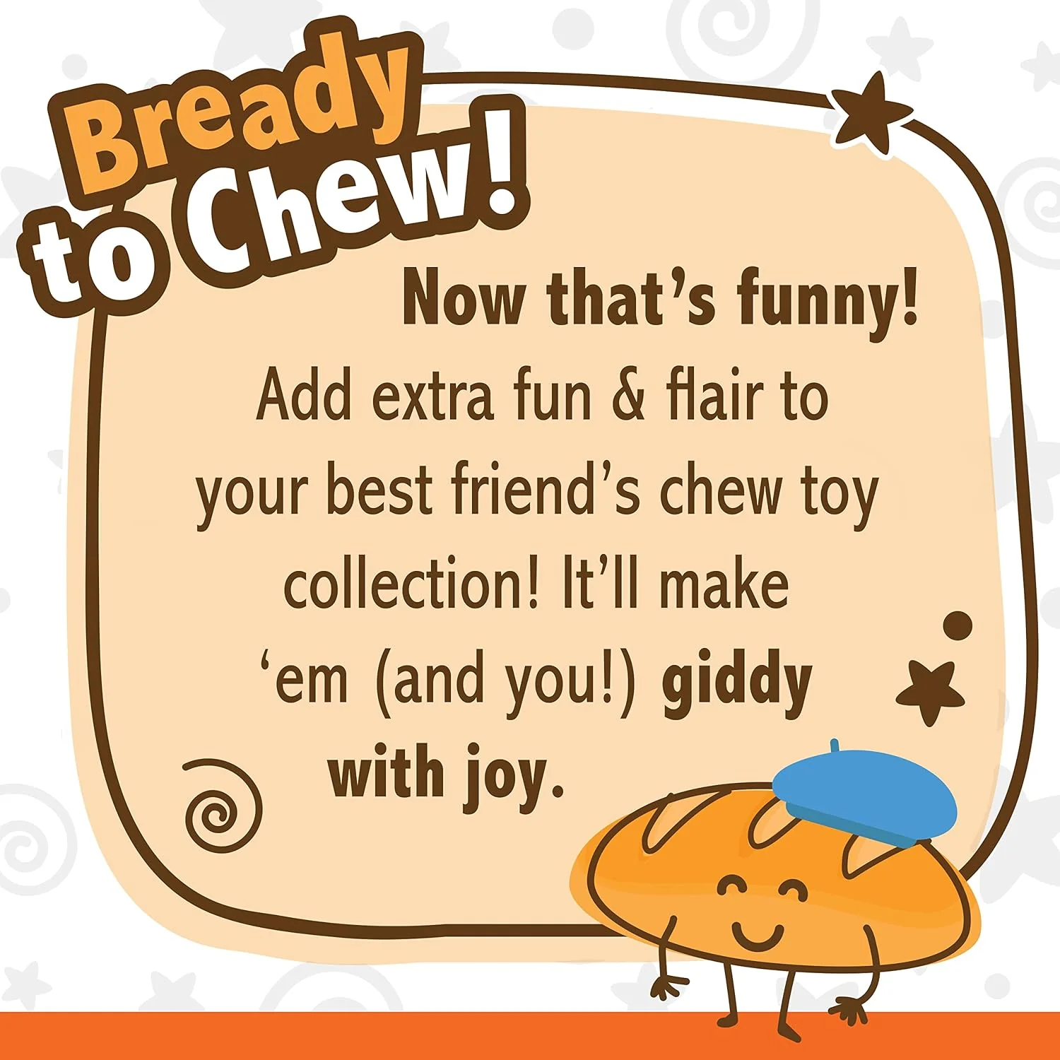 Nylabone Baguette Power Chew Toy for Dogs, Dog Toys for Aggressive Chewers, Roast Chicken Flavor, Large Dogs - Up to 50 lbs, 1 Count - Image 4