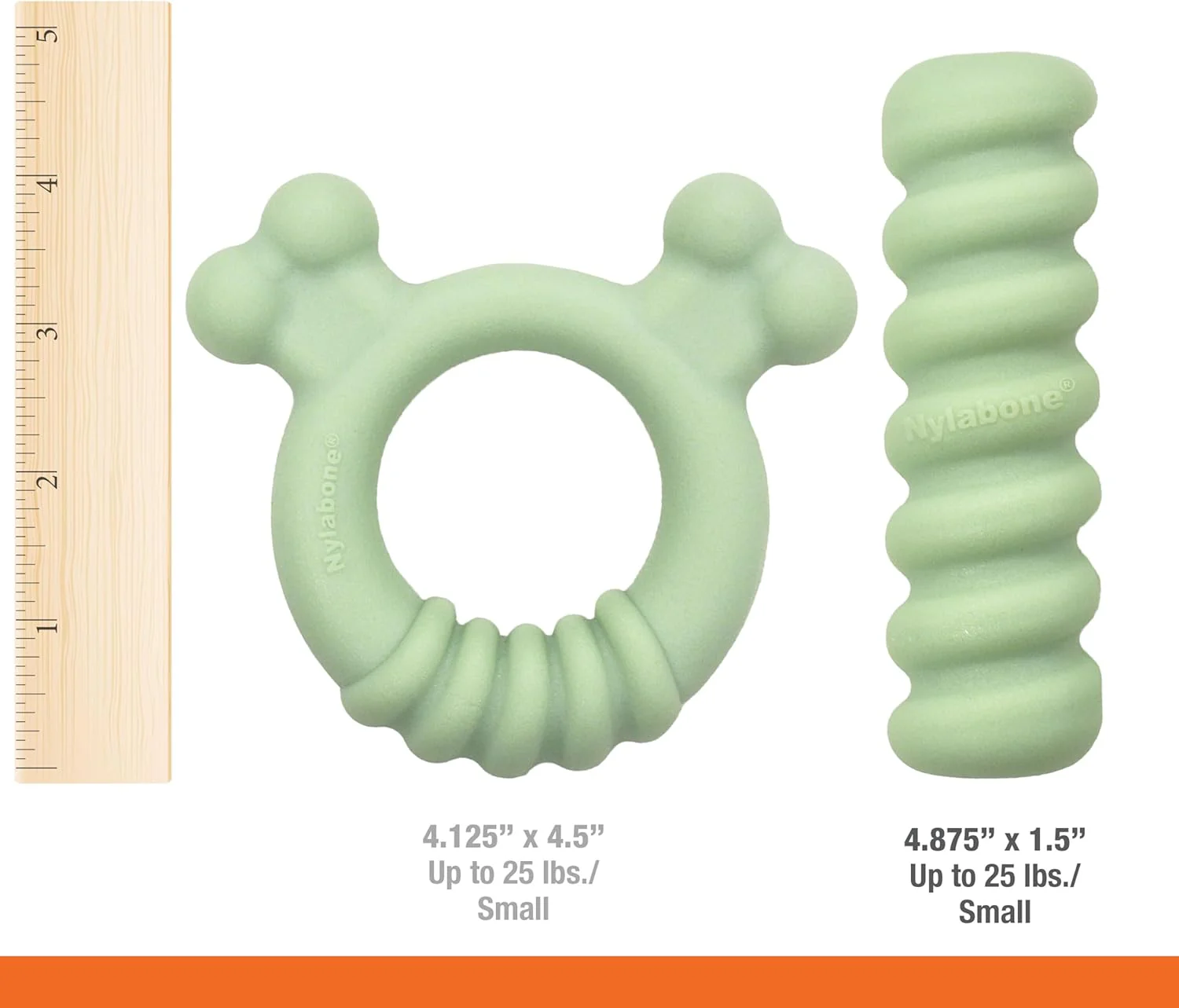 Nylabone Sensory Material Soothing Puppy Chew Toy Stick, Toys for Teething Puppies, Peanut Butter Flavor, Small - Up to 25 lbs, 1 Count - Image 5