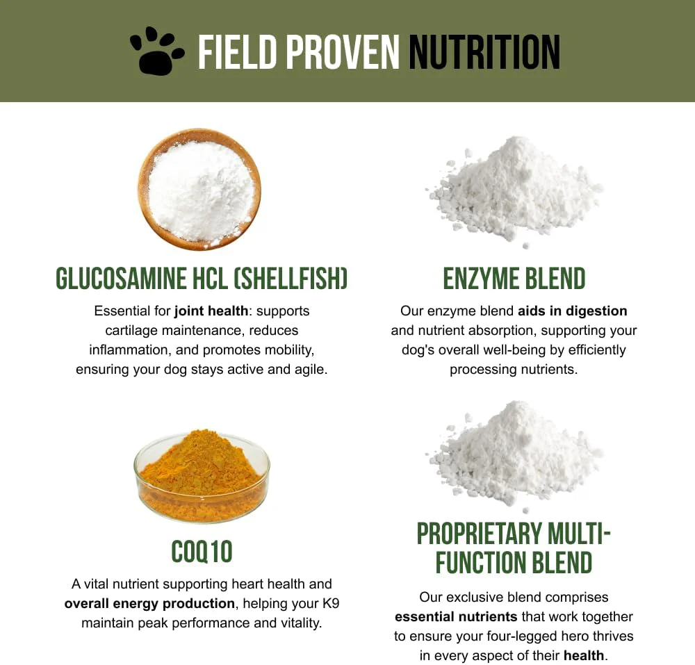 O.G.B. Operation Good Boy - SRE: Multi Function Supplement for Pets - 90 Count Soft Chews - 12.7 oz - Made Natural Ingredients - Veteran Owned - Image 4