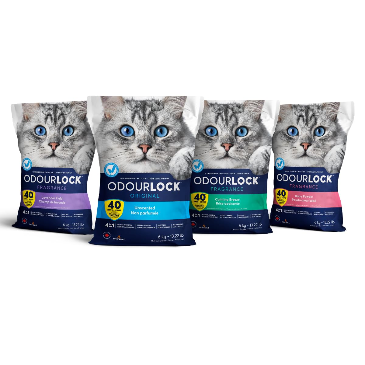 Intersand - OdourLock Unscented Ultra Premium Cat Litter - Blocks Ammonia for 40 Days, Quick Absorption, Dust-Free, Extra-Hard Clumping, Multi-Cat Friendly, Made in Canada, Easy Maintenance - Image 8