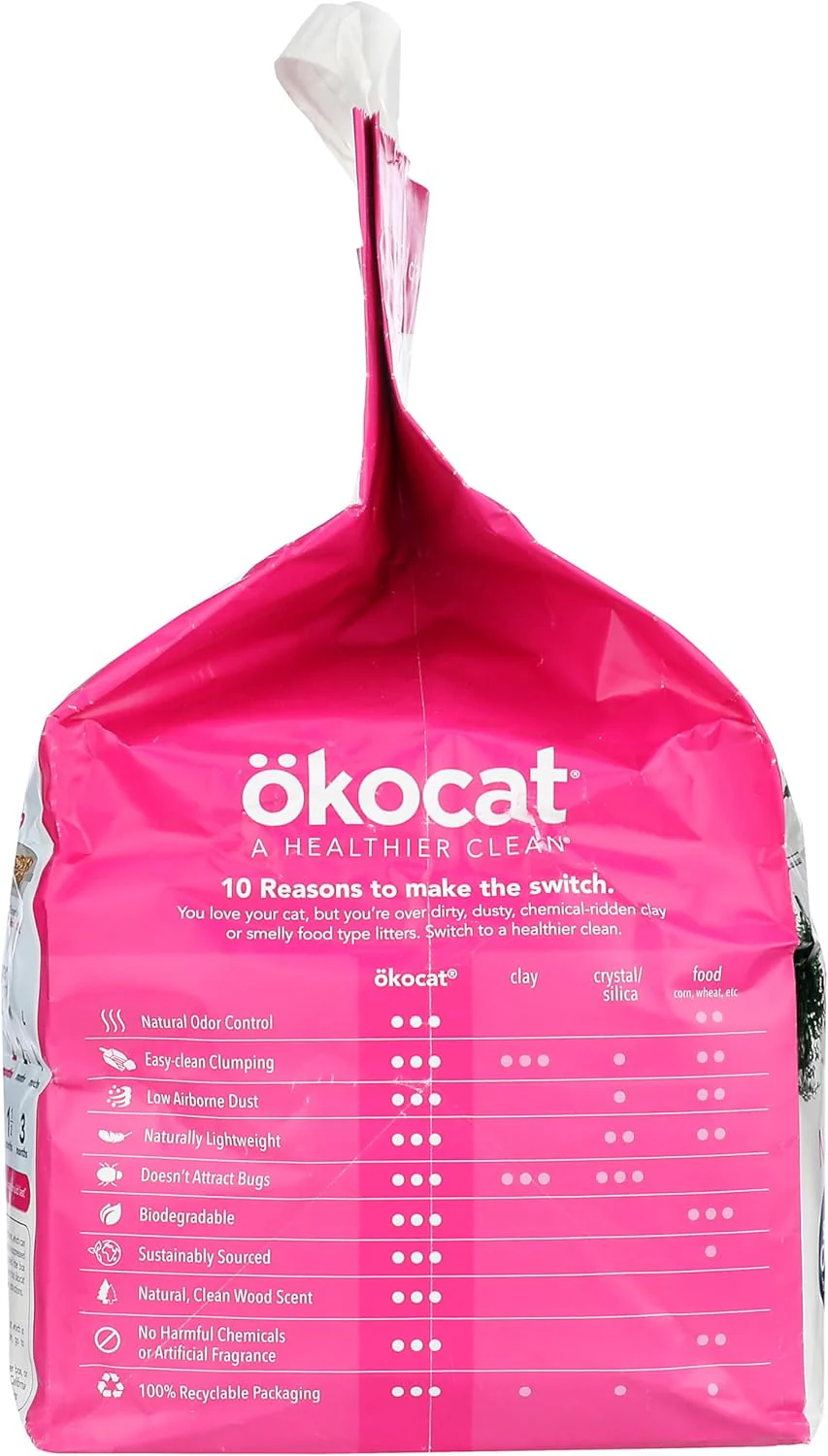 OKOCAT Super Soft Clumping Wood Cat Litter - Image 5