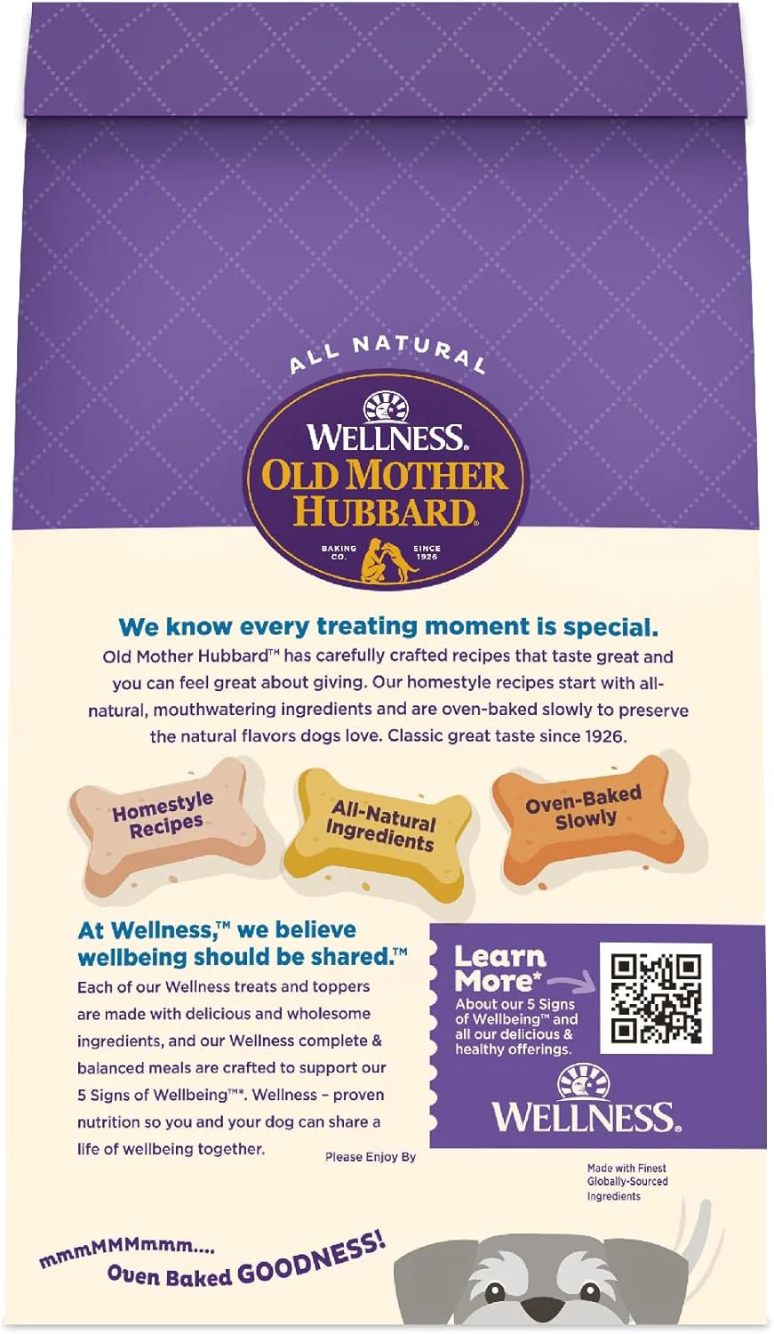 Old Mother Hubbard Wellness Original Mix Dog Biscuits, Natural, Training Treats, Four Flavors, Mini Size, (20 Ounce Bag) - Image 8