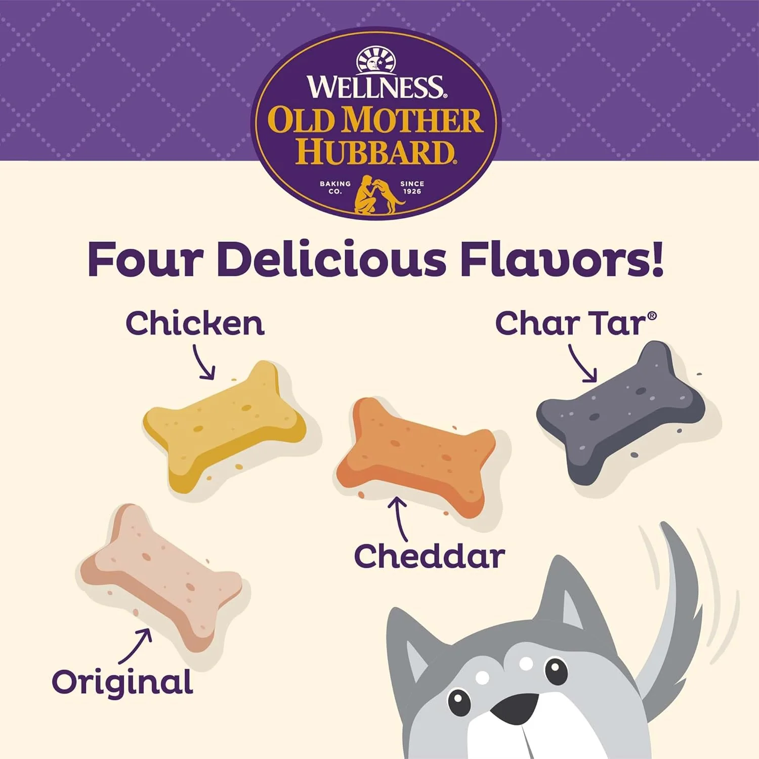 Old Mother Hubbard Wellness Original Mix Dog Biscuits, Natural, Training Treats, Four Flavors, Small Size, (6 Pound Bag) - Image 2