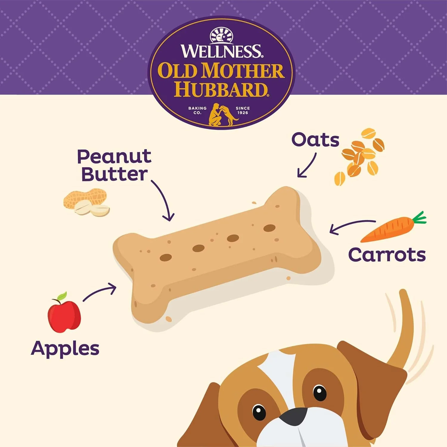Old Mother Hubbard Wellness P-Nuttier Dog Biscuits, Natural, Training Treats, Peanut Butter Flavor, Large Size, (20 Pound Box) - Image 2