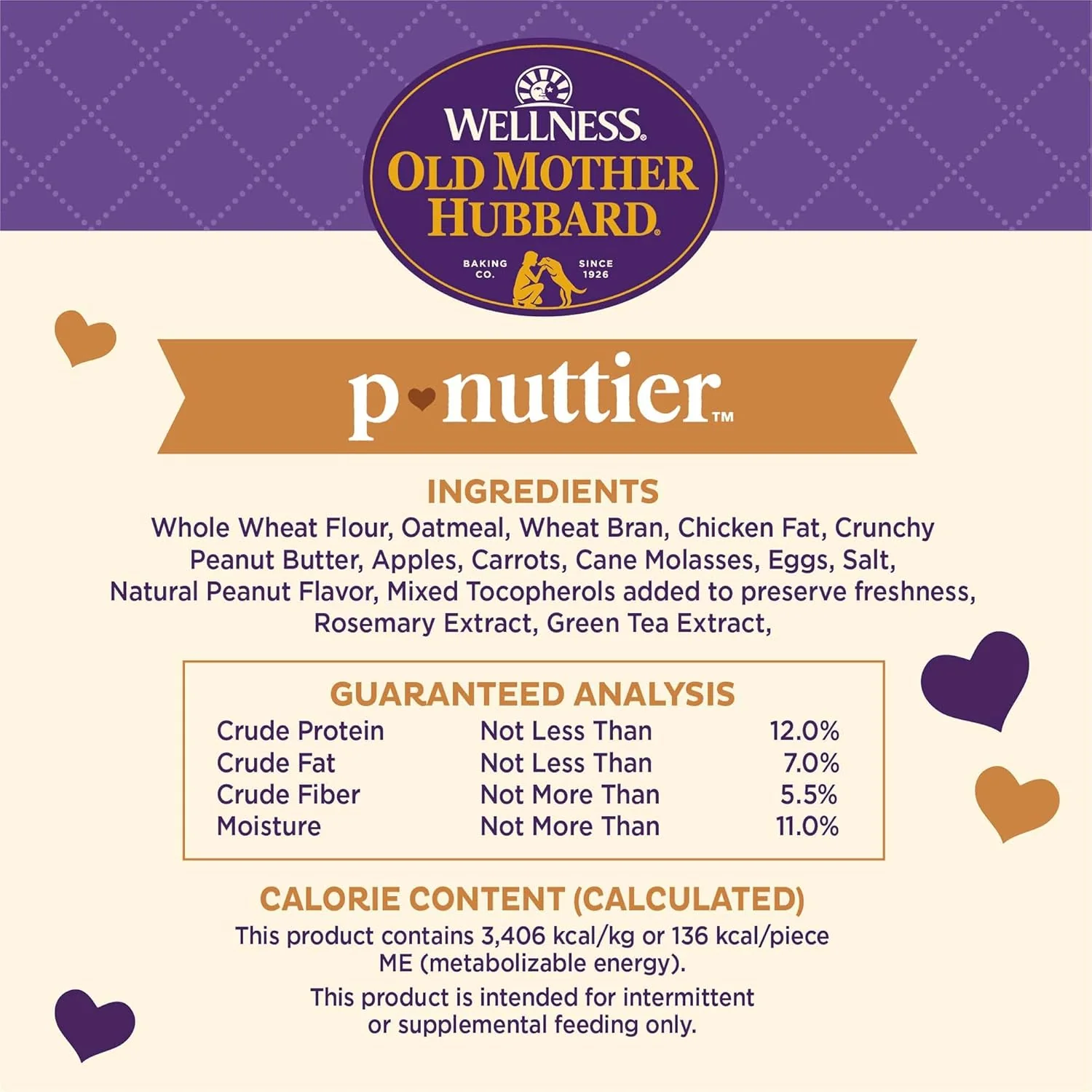Old Mother Hubbard Wellness P-Nuttier Dog Biscuits, Natural, Training Treats, Peanut Butter Flavor, Large Size, (20 Pound Box) - Image 6