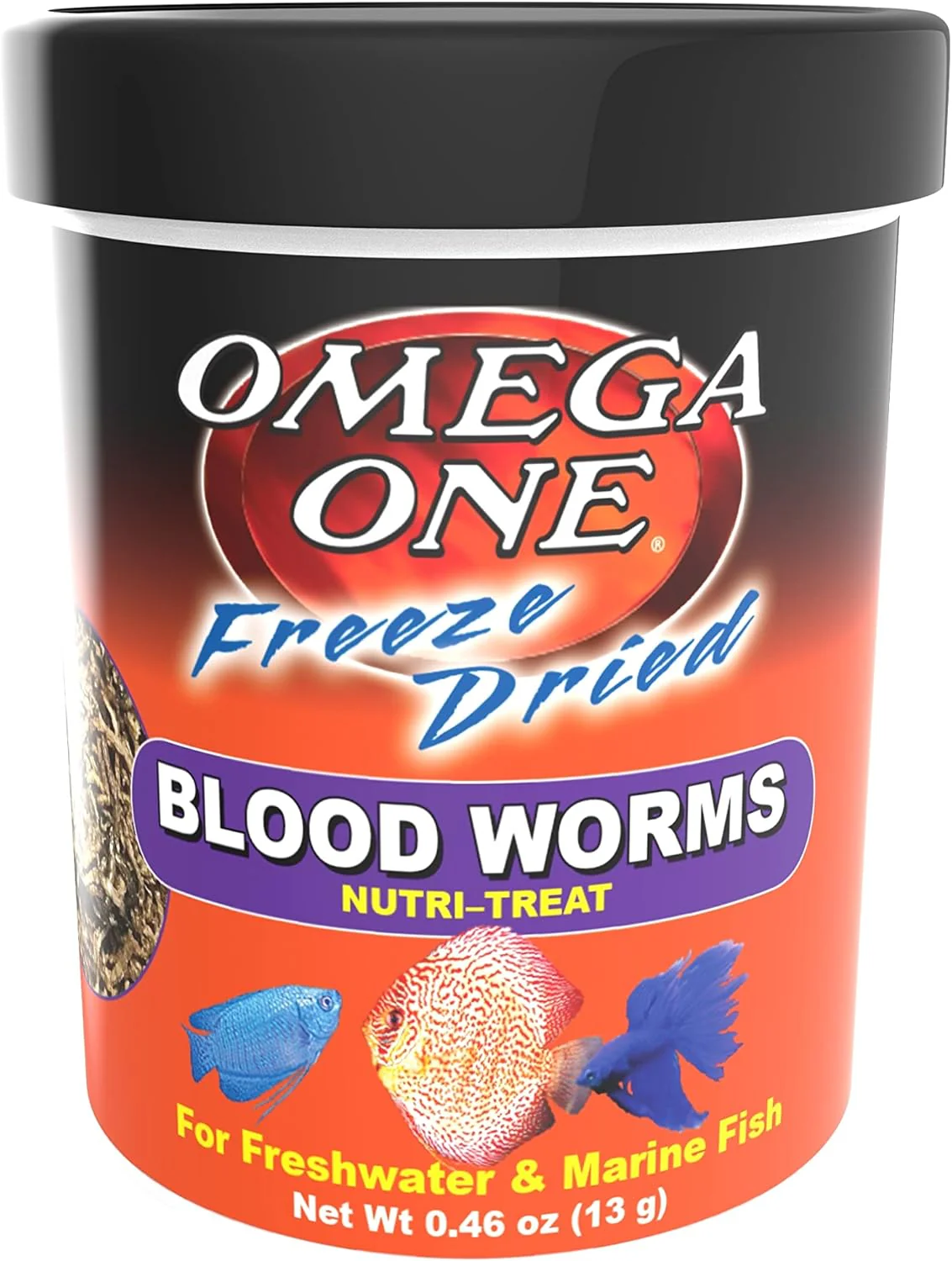 Omega One Freeze Dried Blood Worms - Image 2