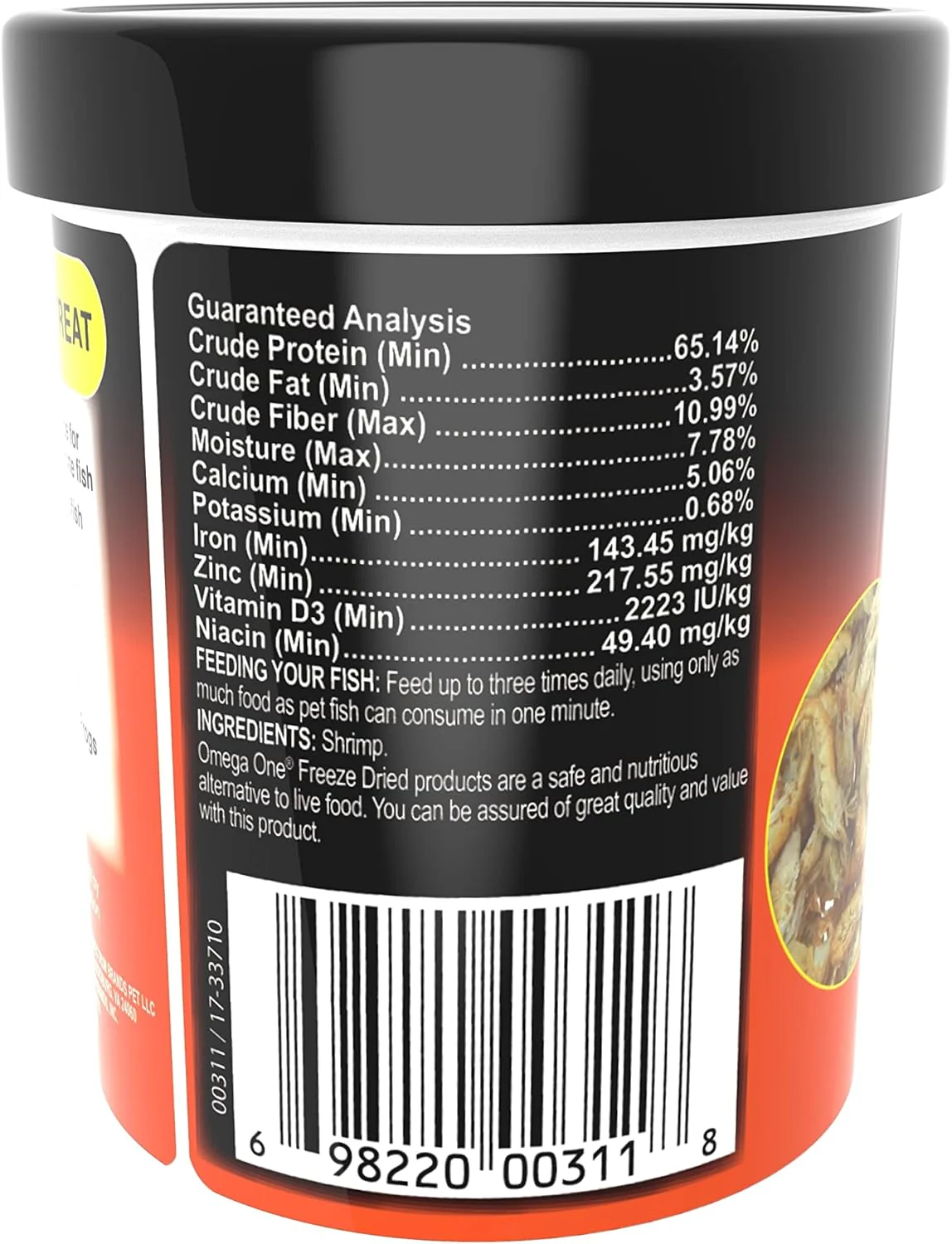 Omega One Freeze Dried Shrimp - Image 5
