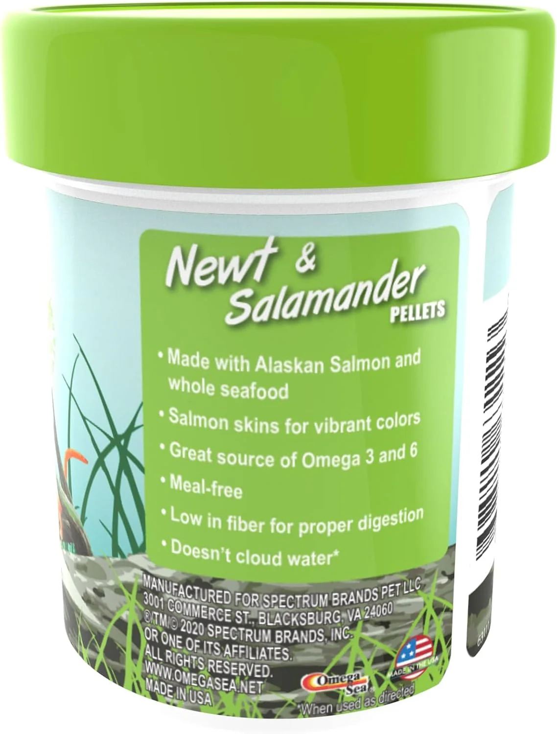 OMEGA One Newt & Salamander Pellet 1.2oz, Yellow - Image 4