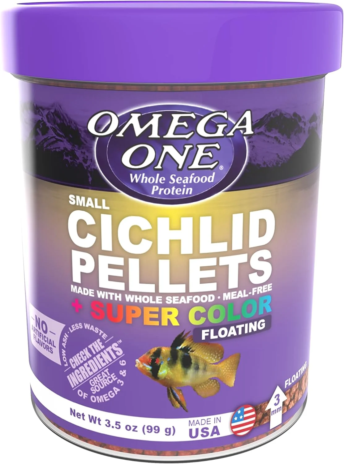 Omega One Super Color Floating Cichlid Pellets - Image 2