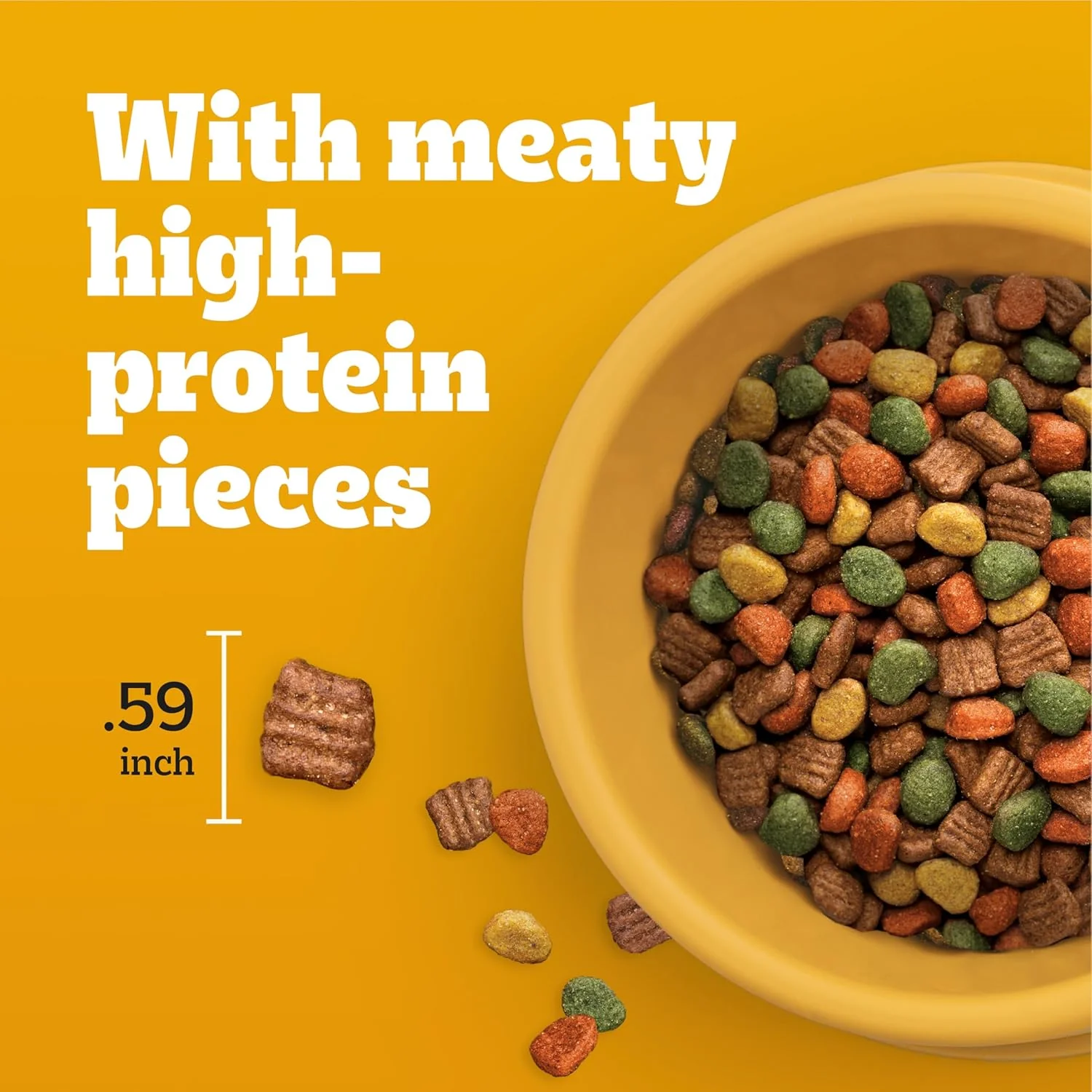 Pedigree High Protein Adult Dry Dog Food, Chicken and Turkey Flavor, 18 lb. Bag - Image 7