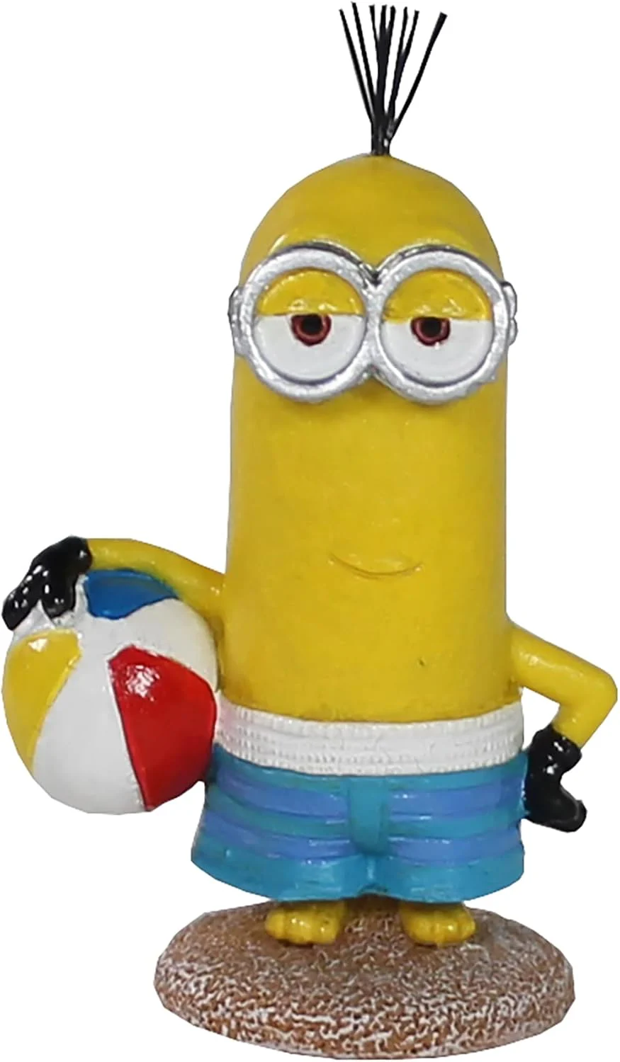 Penn-Plax Minions Officially Licensed Aquarium Ornament – Beach Buddy – Safe for Freshwater and Saltwater Fish Tanks – Small