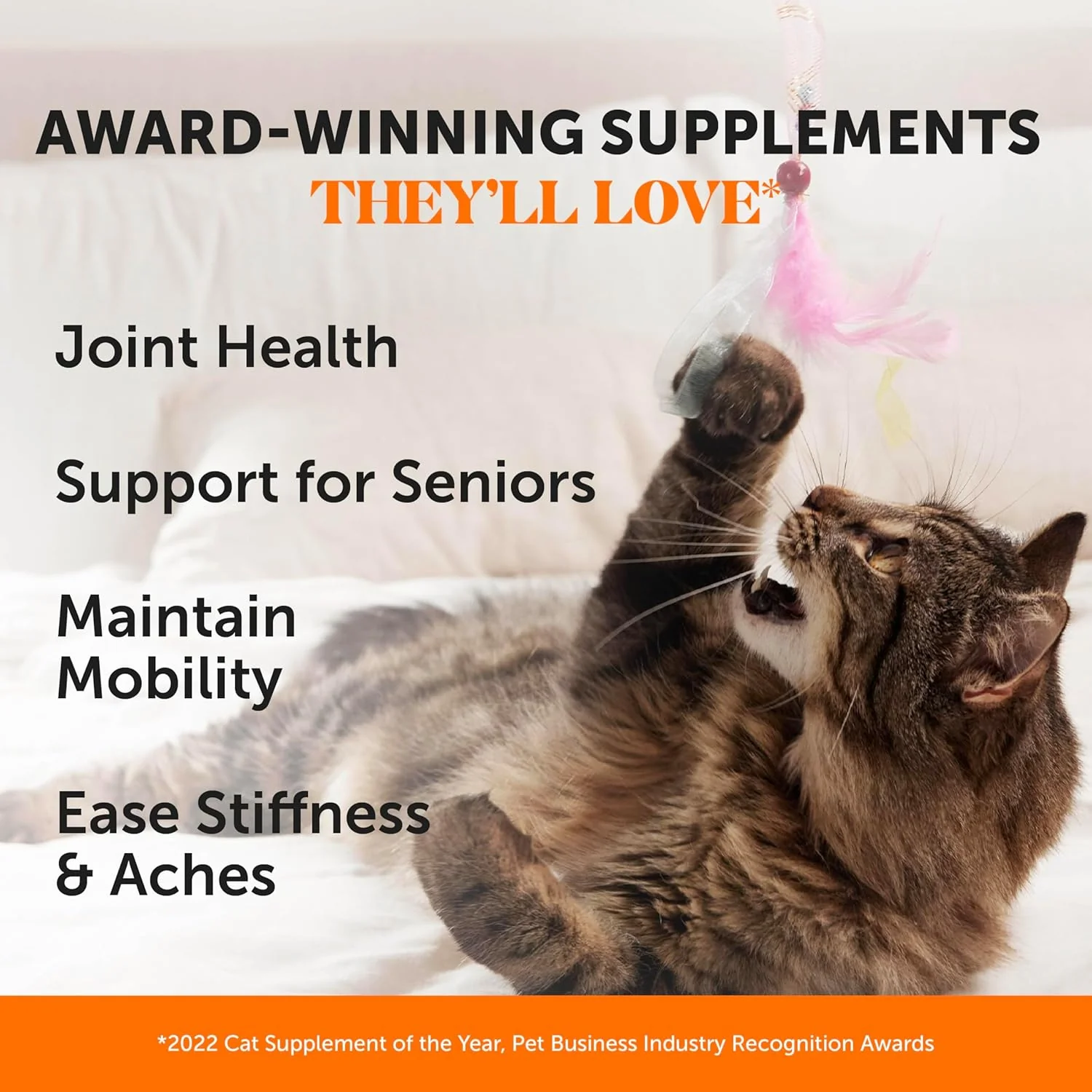 Pet Honesty Cat Hip & Joint Health Crunchy & Creamy Chews - Cat Joint Support Supplement with Glucosamine, Health Supplies & Hip Support for Indoor & Outdoor Cats (Chicken 30-Day Supply) - Image 2